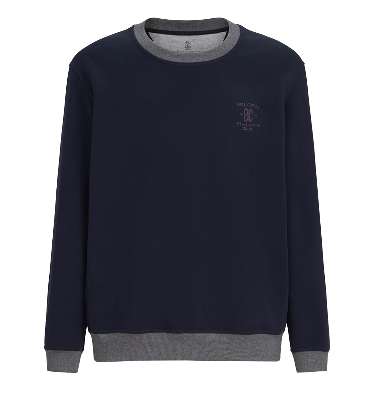 Cotton French terry sweatshirt with embroidery