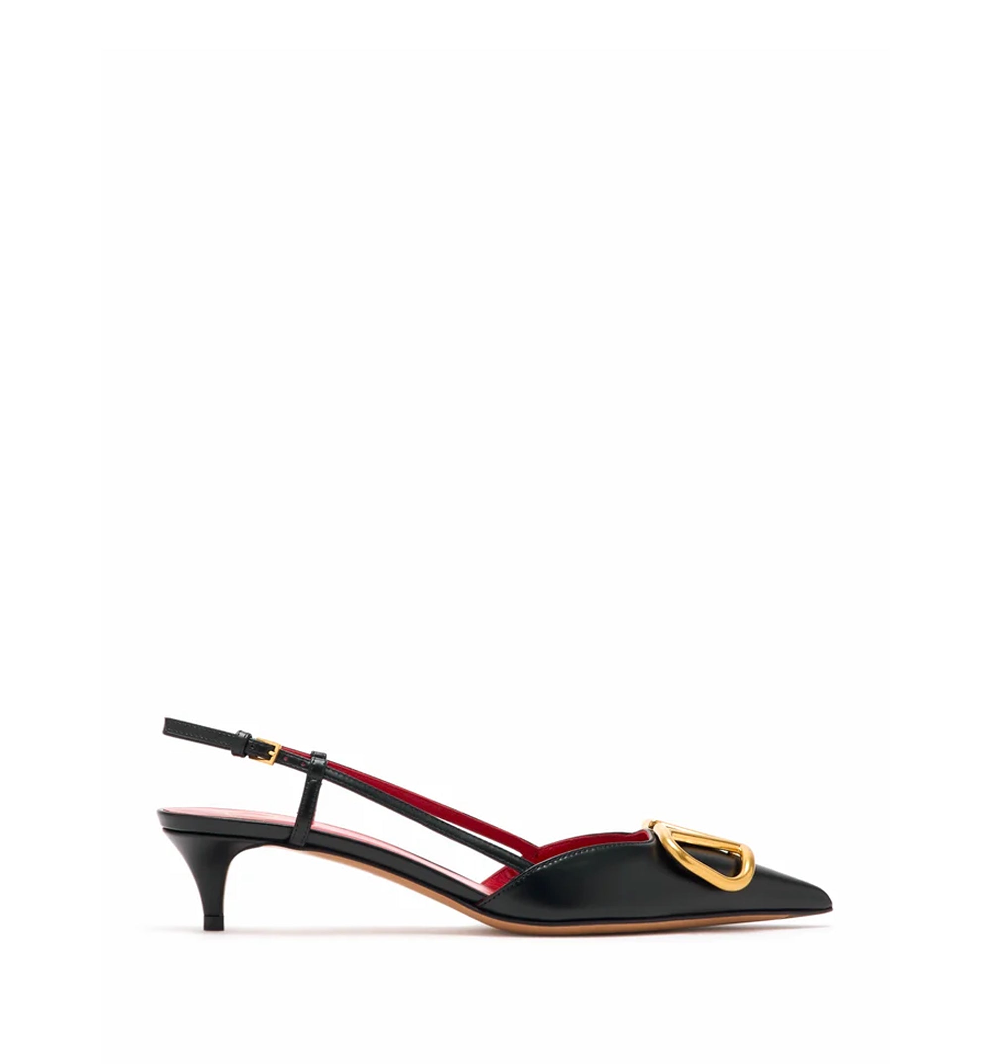 VLogo Signature Leather Slingback Pumps 40mm