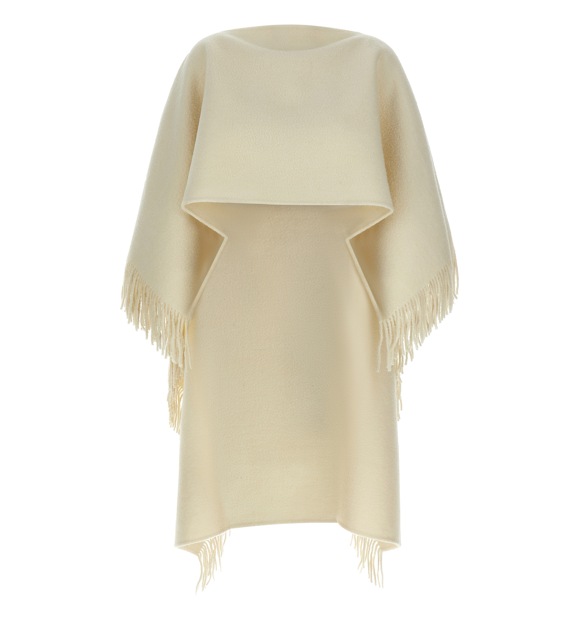 Fringed Wool Poncho