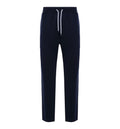 Cotton, cashmere and silk French terry double cloth trousers