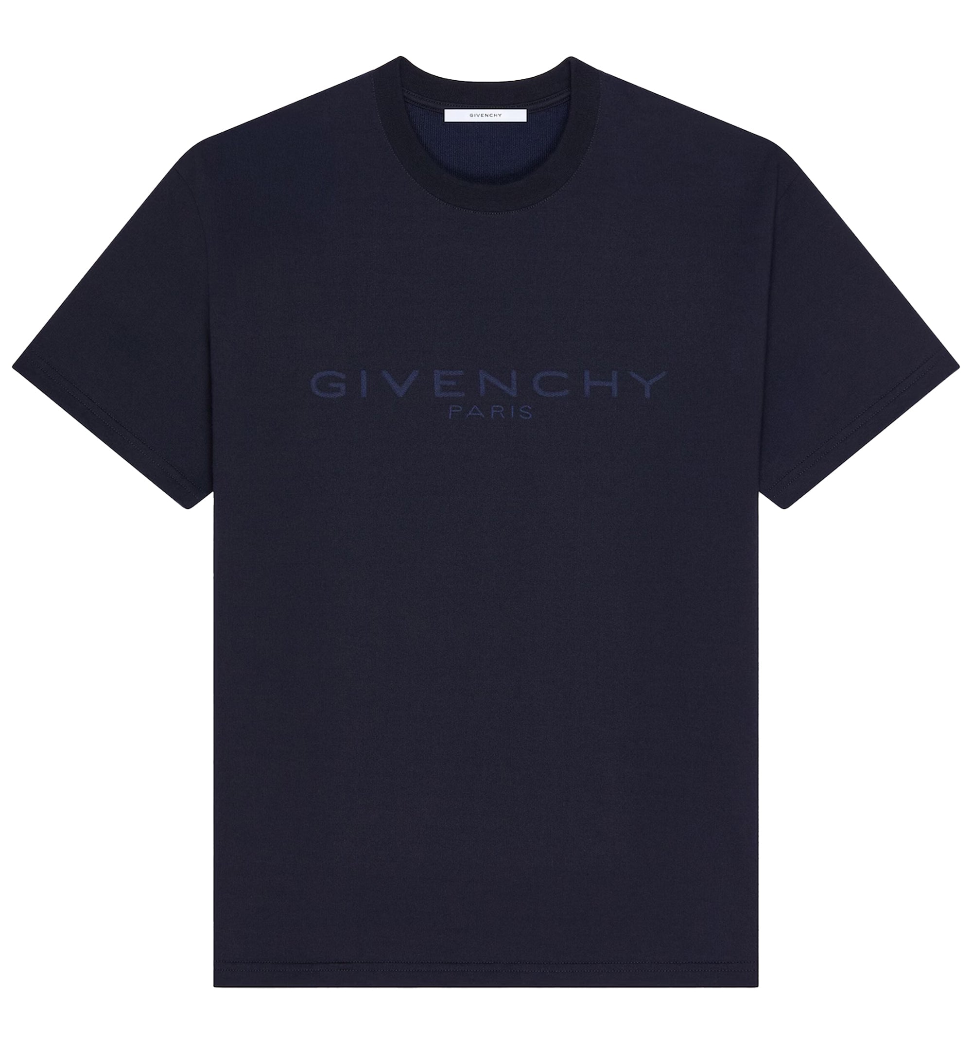T-shirt In Cotton And Silk With GIVENCHY Paris Jacquard
