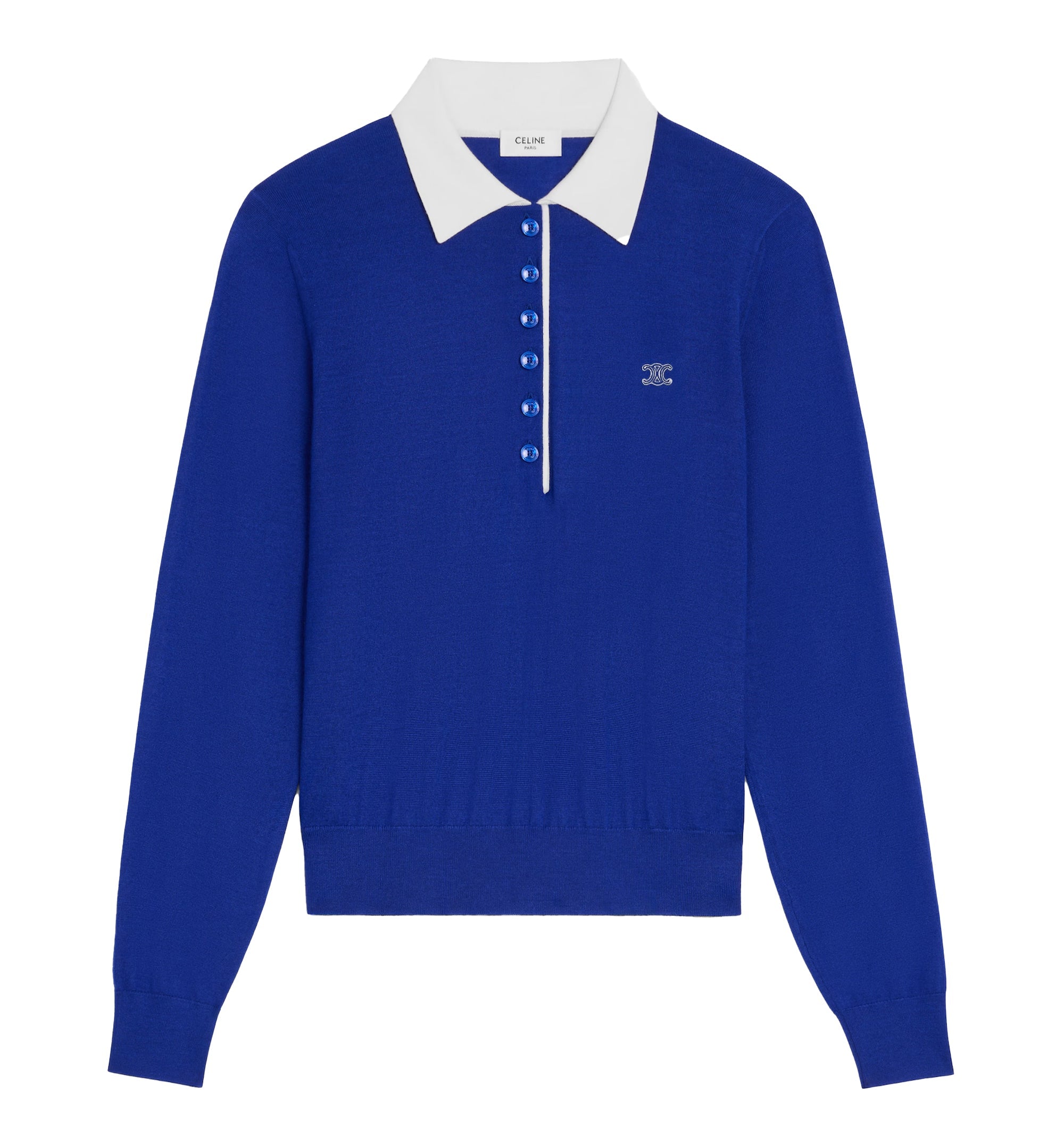 Polo Sweater In Fine Cashmere Silk