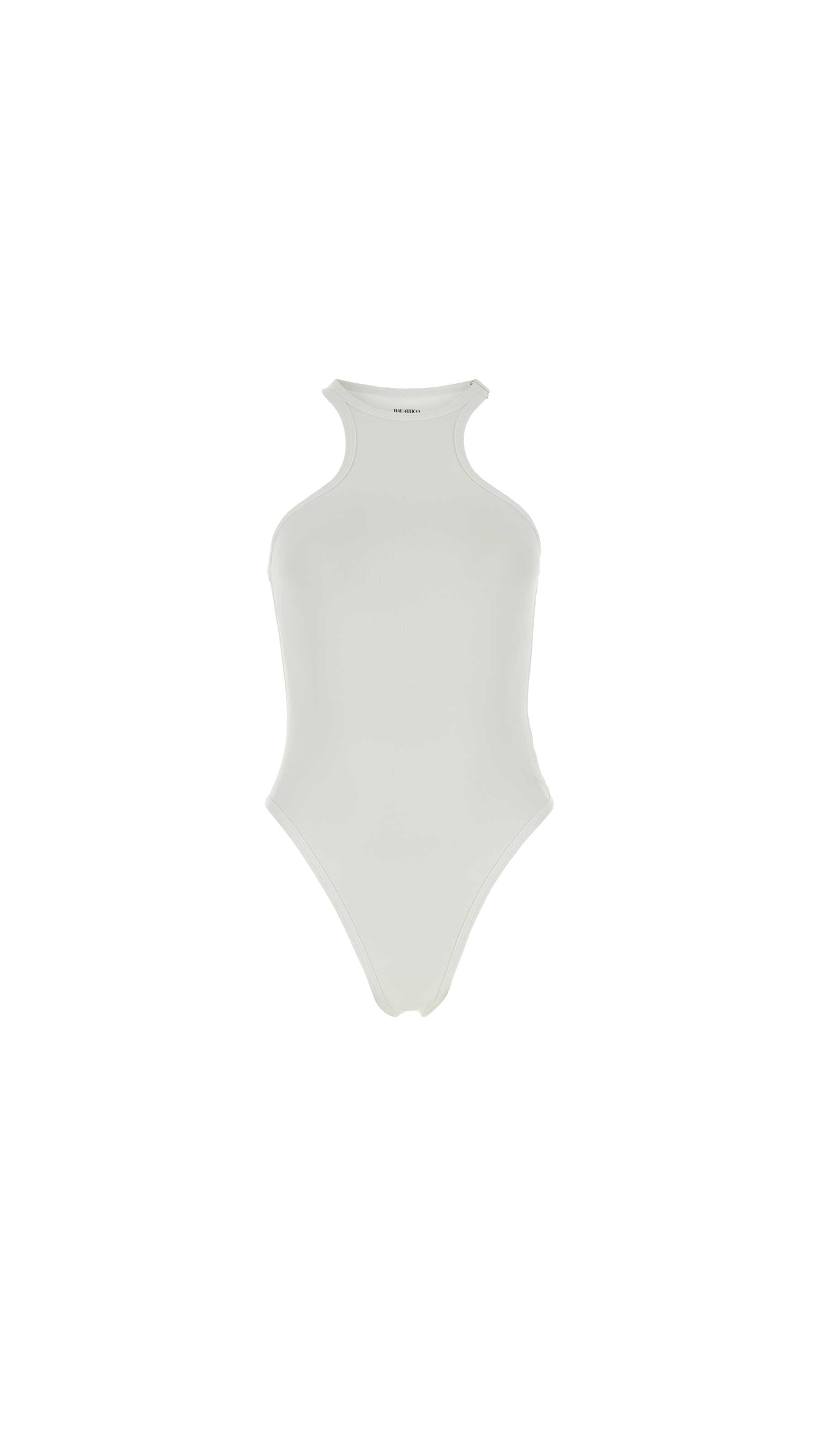 One-piece Swimming Costume - White