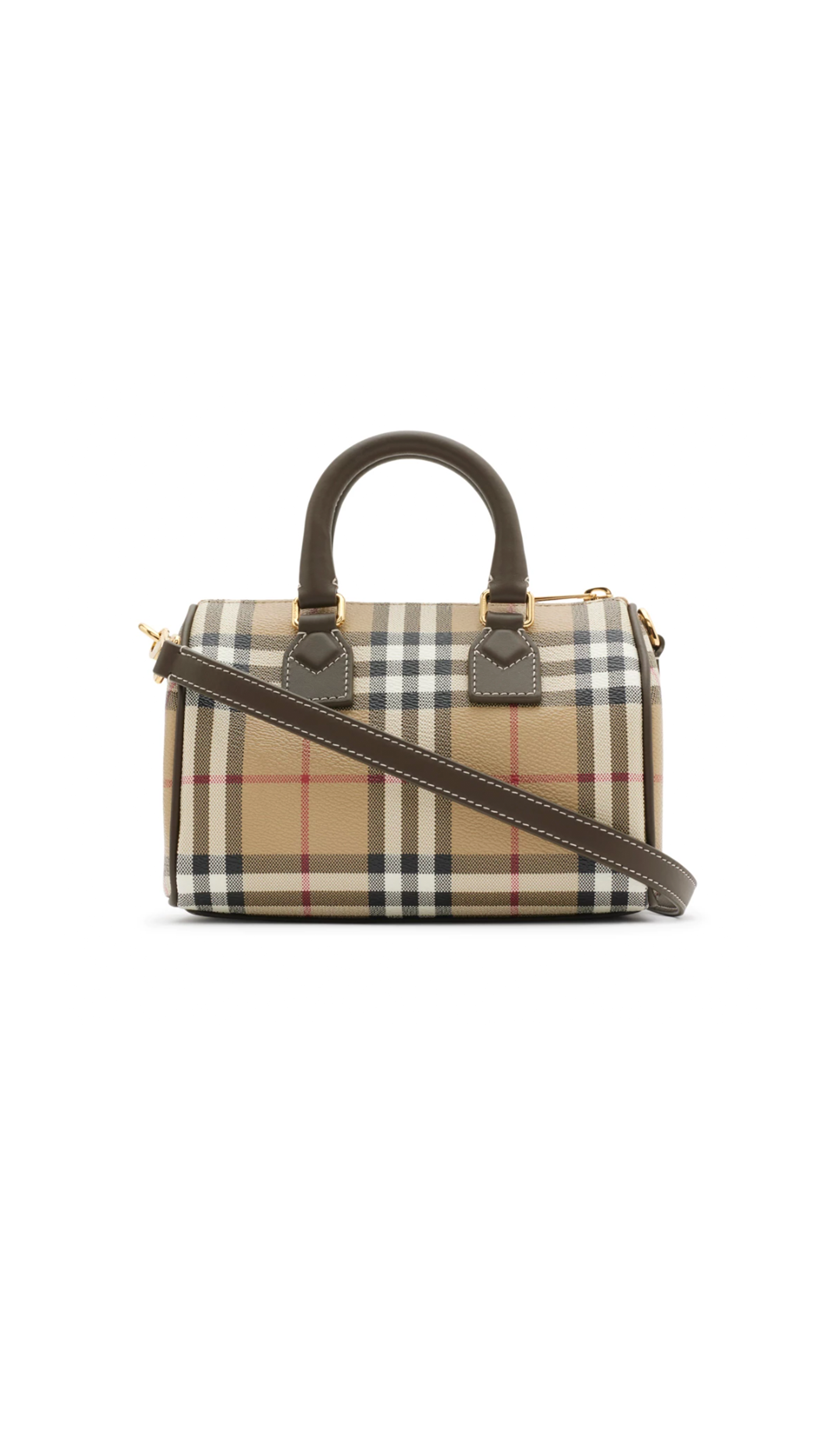 Mini Check Bowling Bag - Military