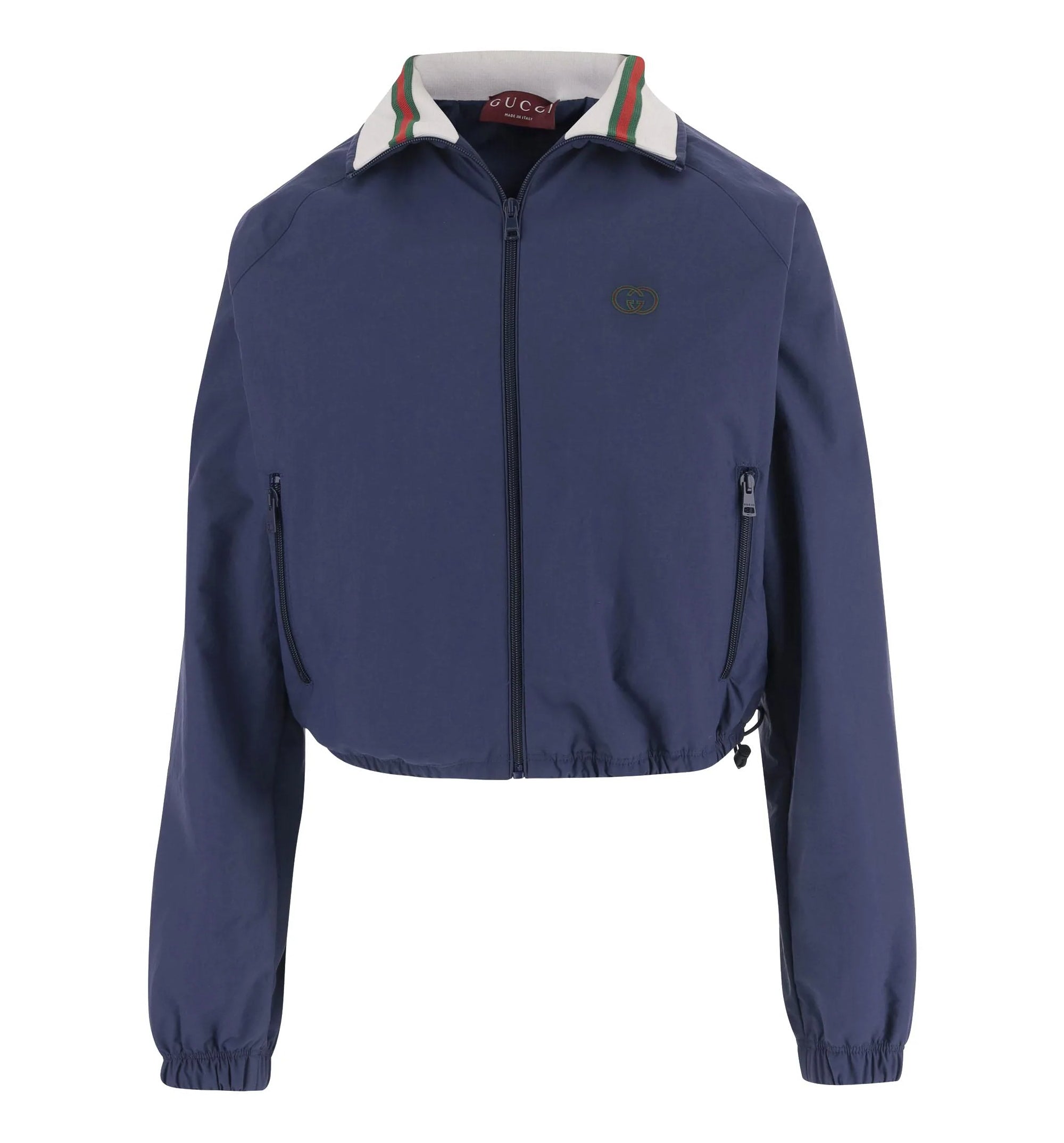 Nylon Zip Jacket With Logo