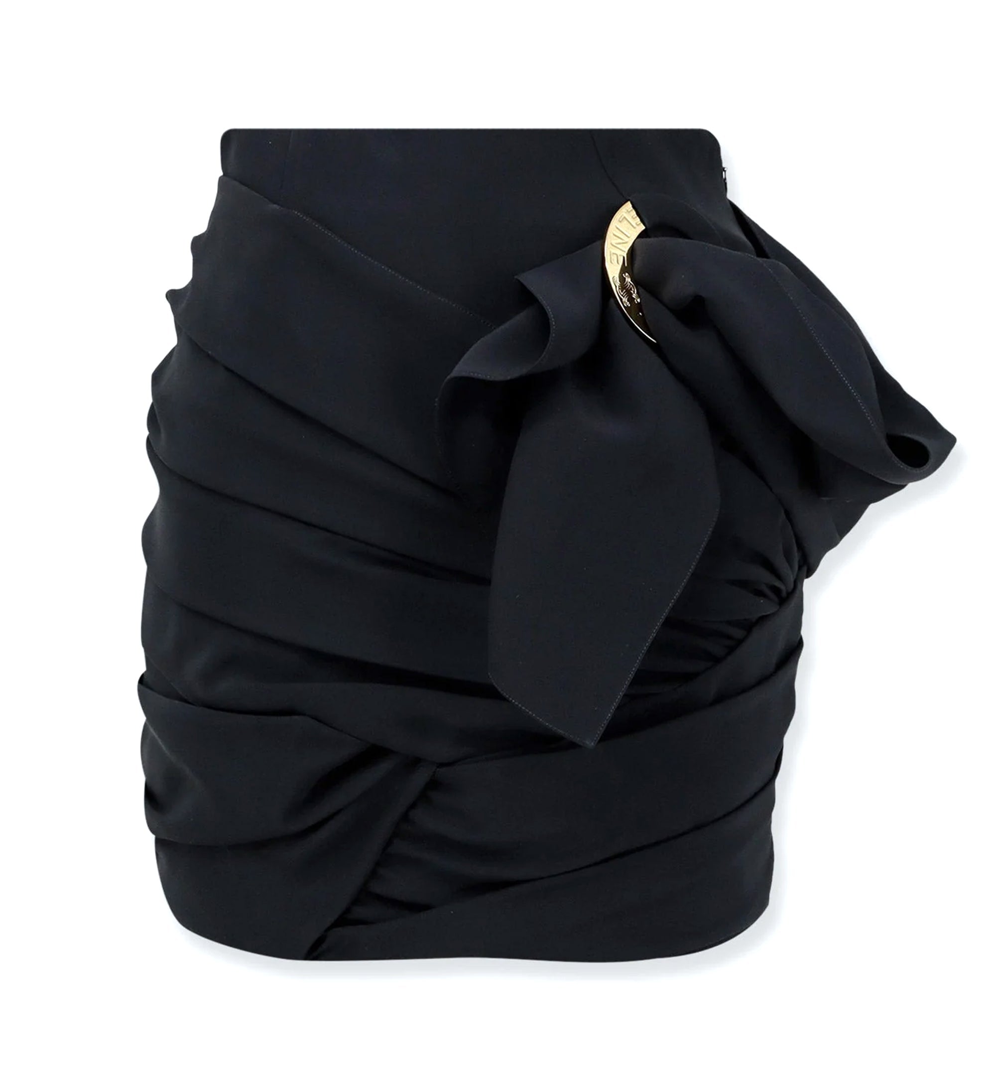 Draped Mini Skirt