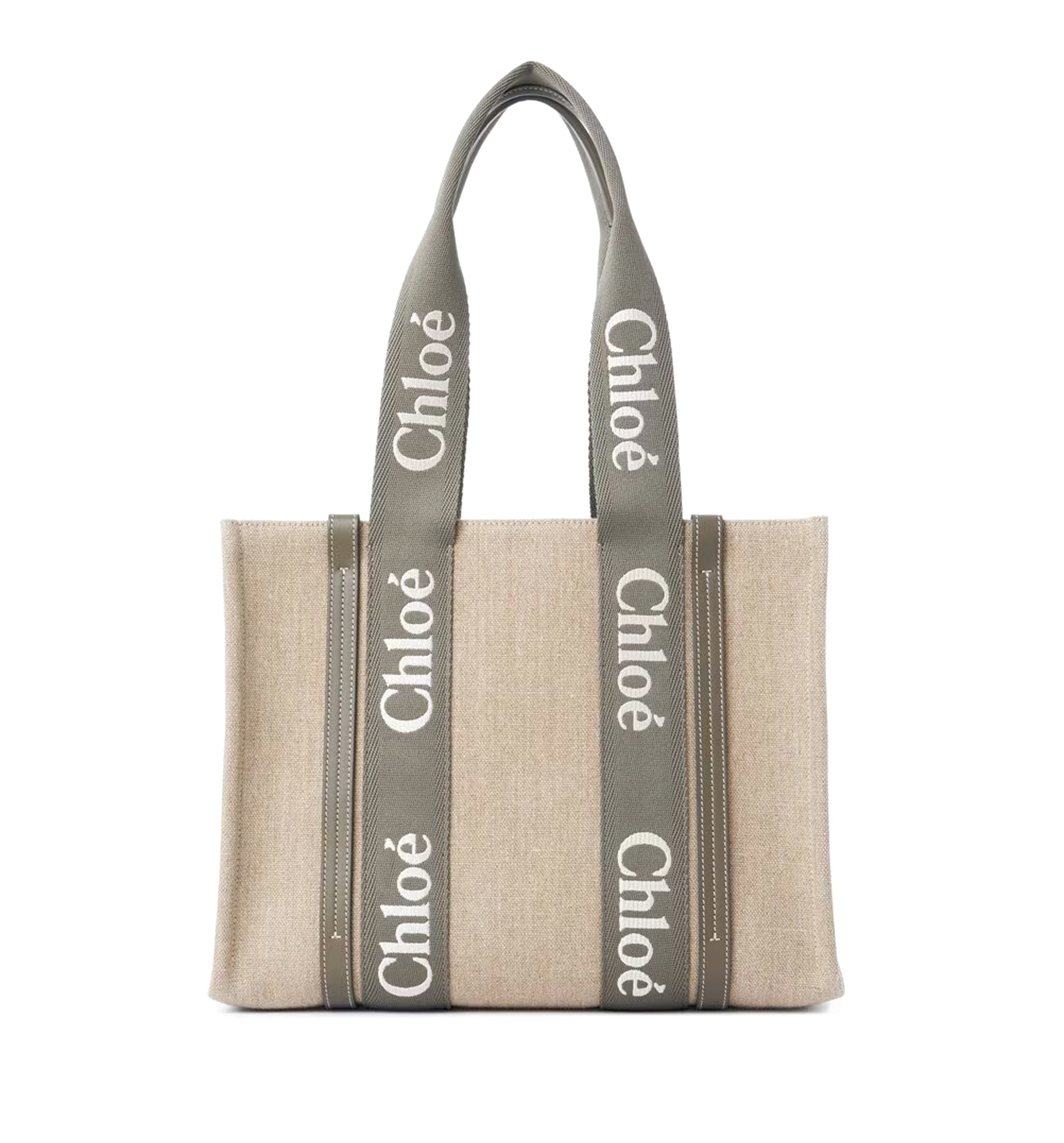 Woody Medium Tote Bag In Linen