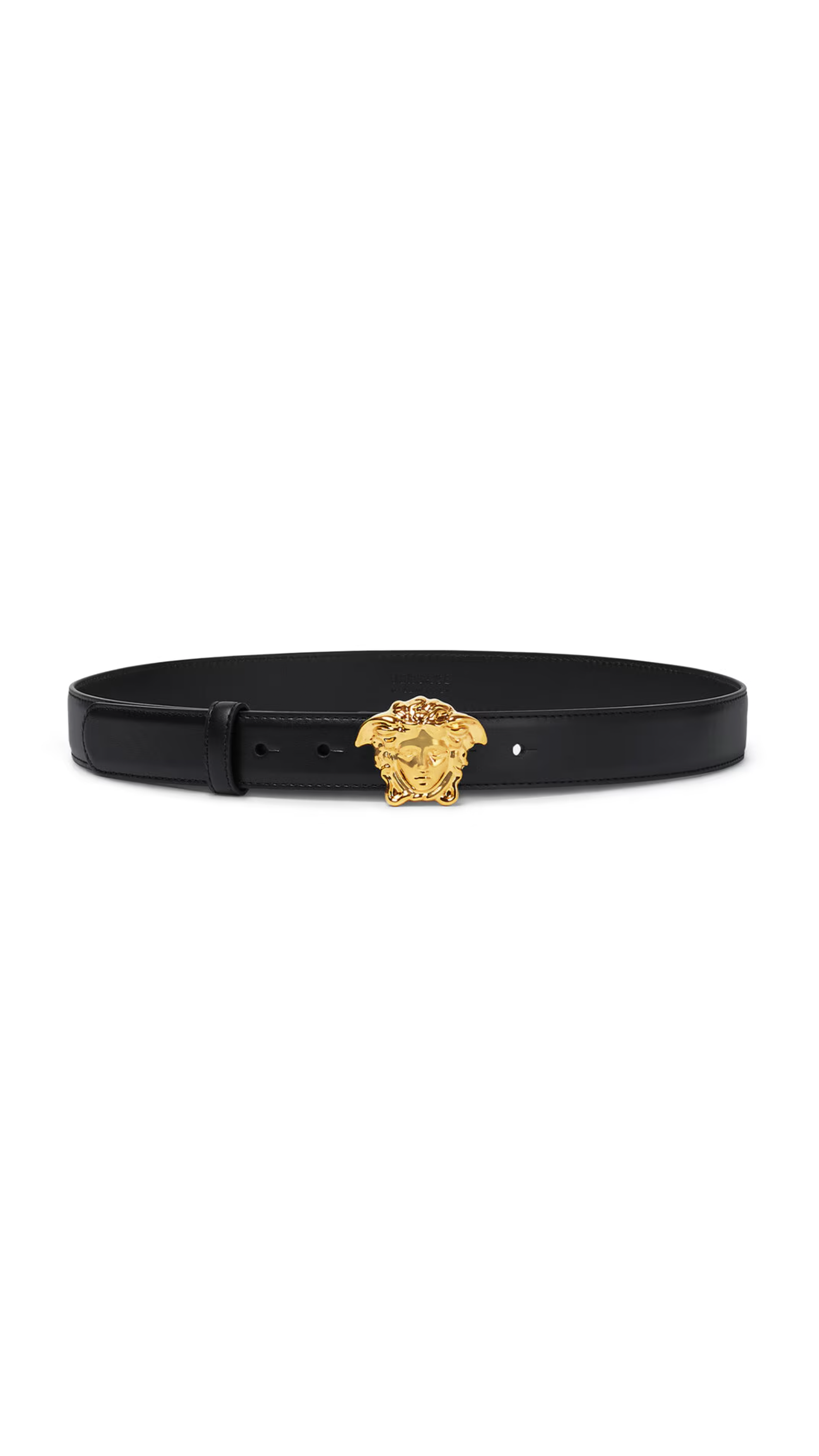 La Medusa Leather Belt - Black