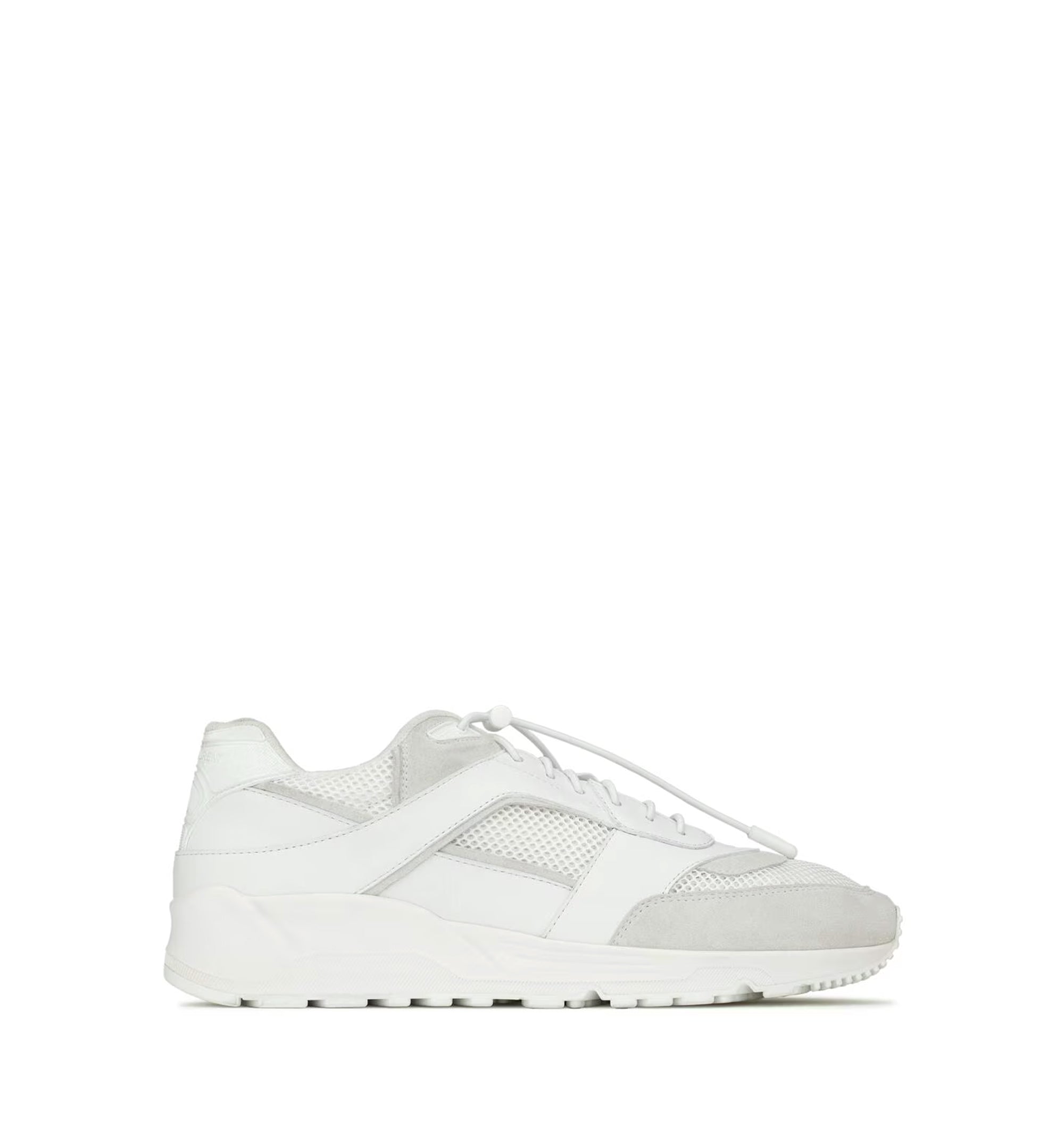 Bump Sneakers In Smooth Leather And Suede