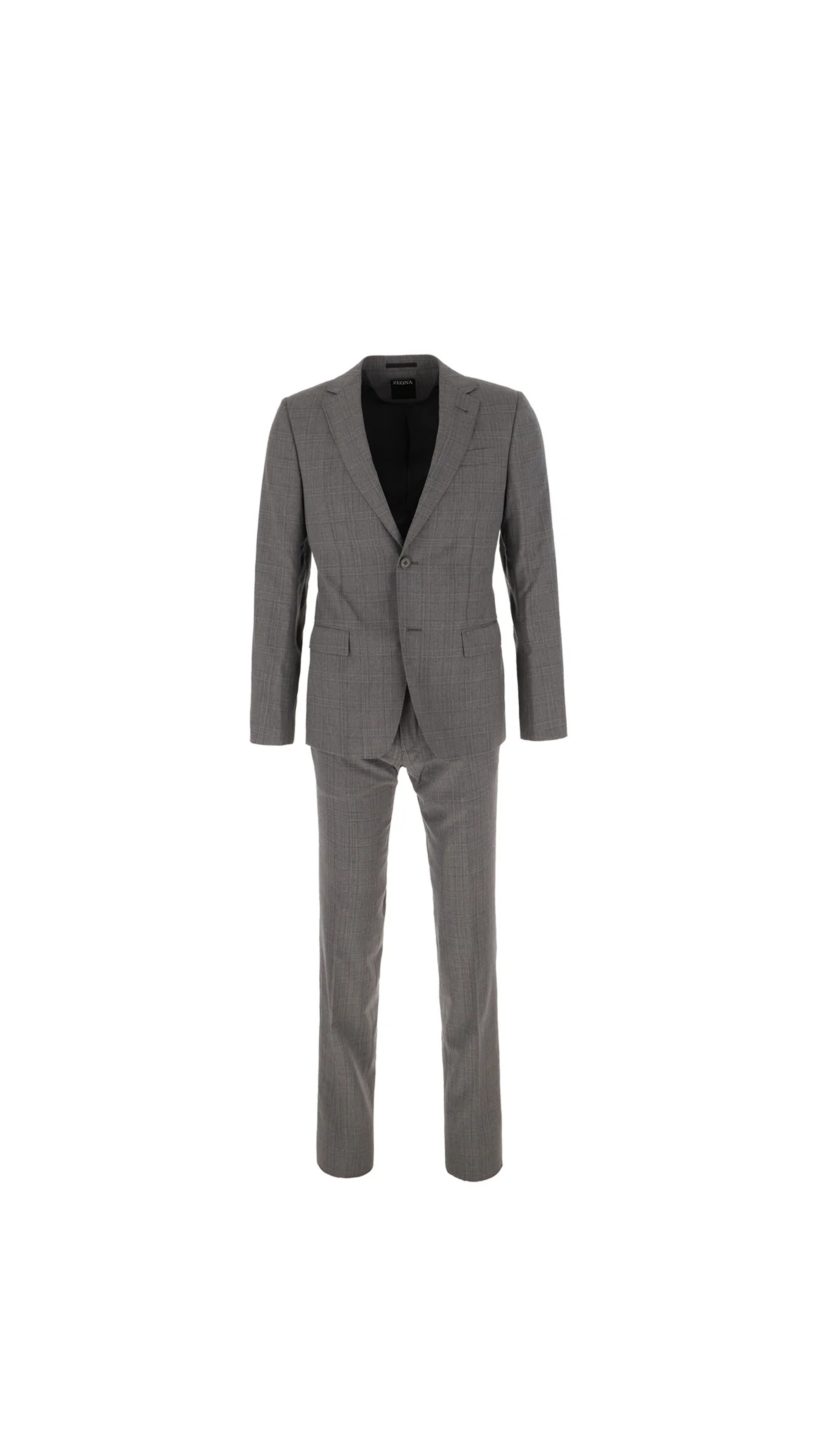 Wool Suit - Melange Grey