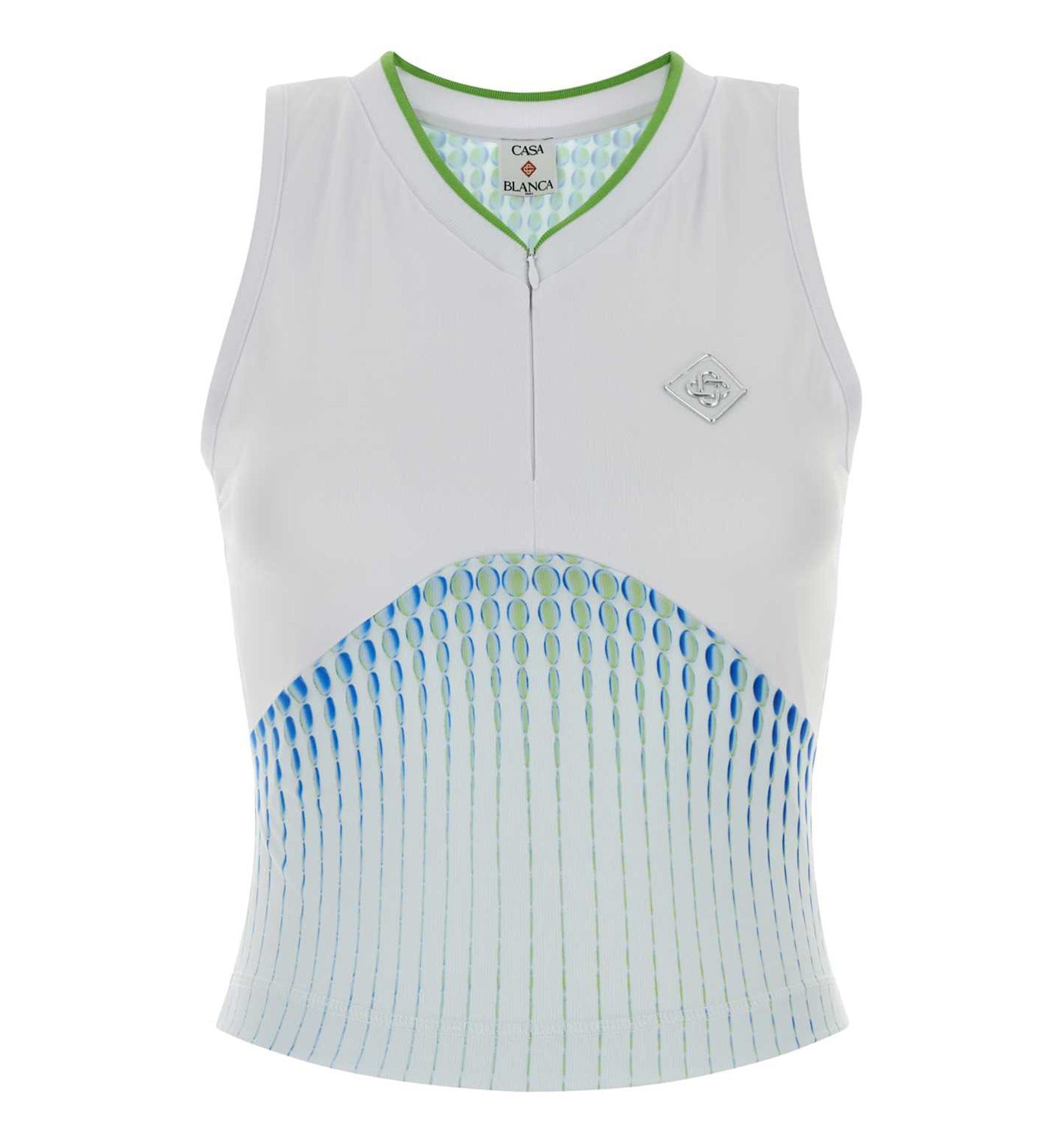 Tennis Printed Racer Top
