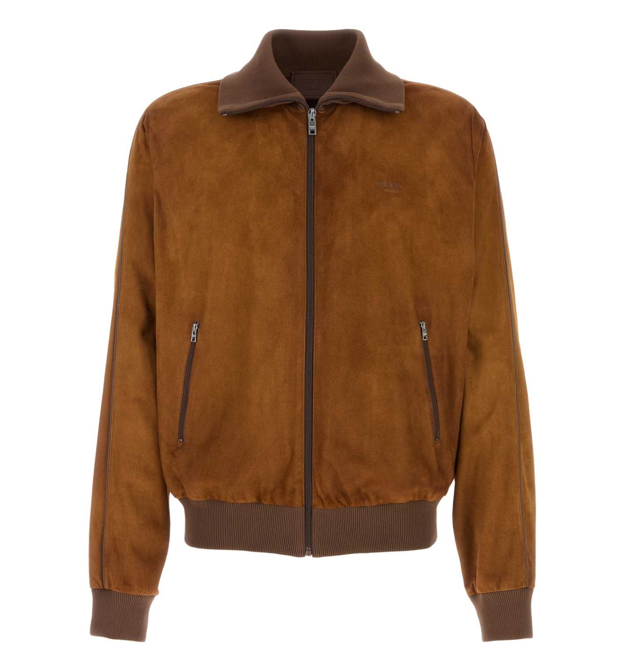 Suede Blouson Jacket