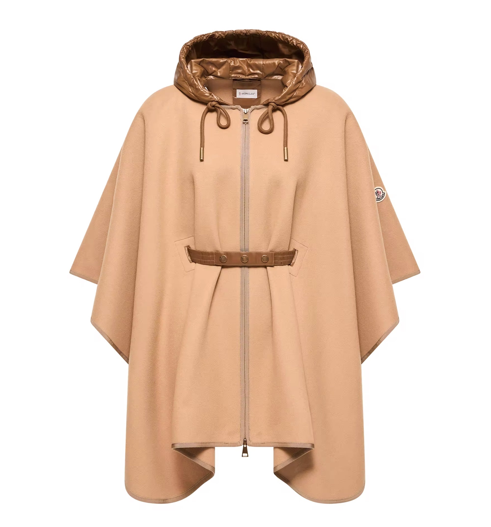 Padded Wool Blend Cape