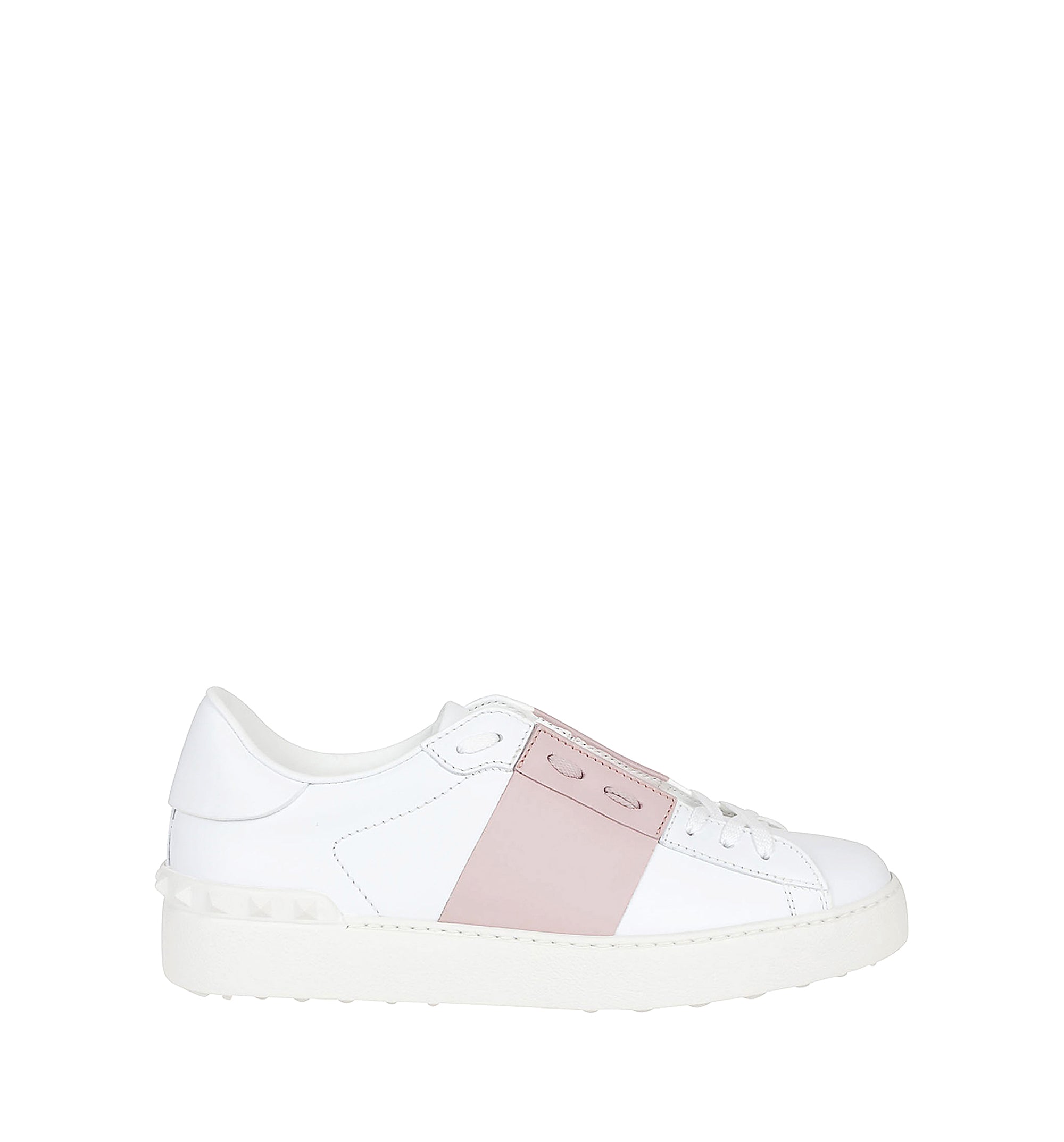 Open Calfskin Leather Sneakers