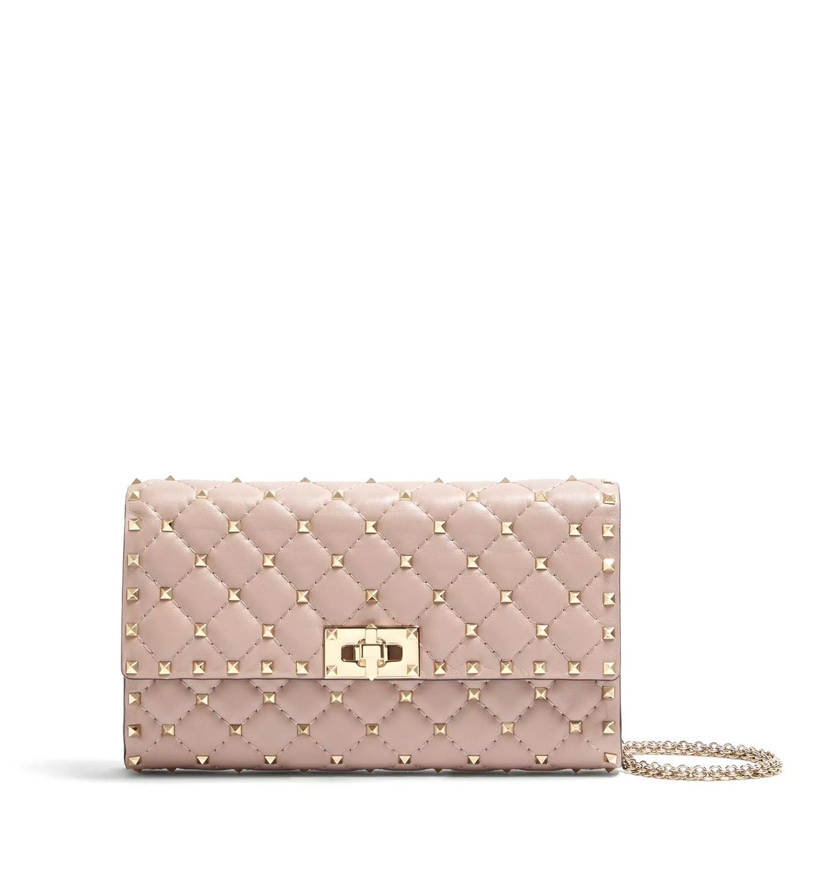 Valentino Garavani Rockstud Spike Crossbody Clutch Bag In Nappa Leather