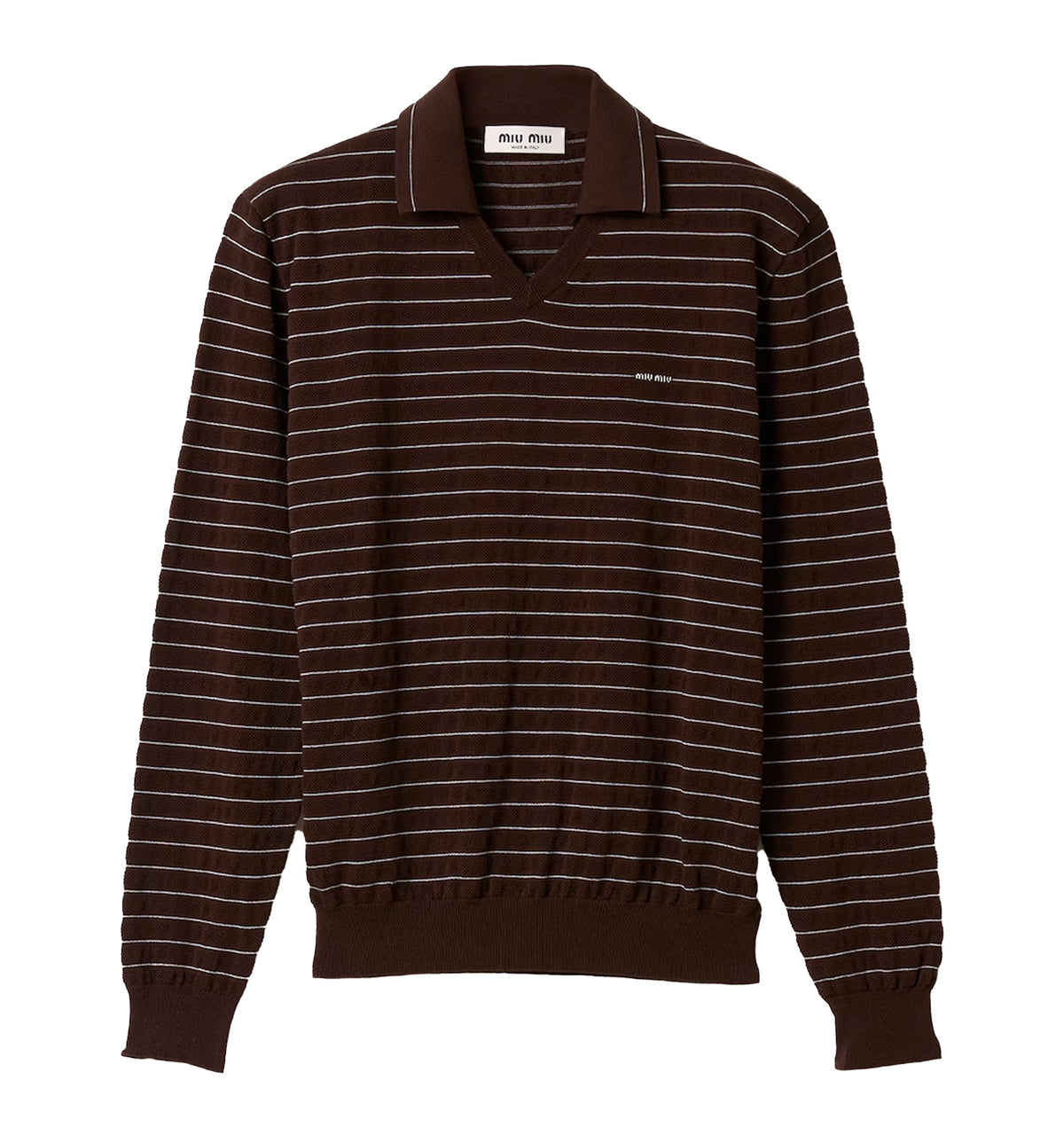 V-neck cotton sweater