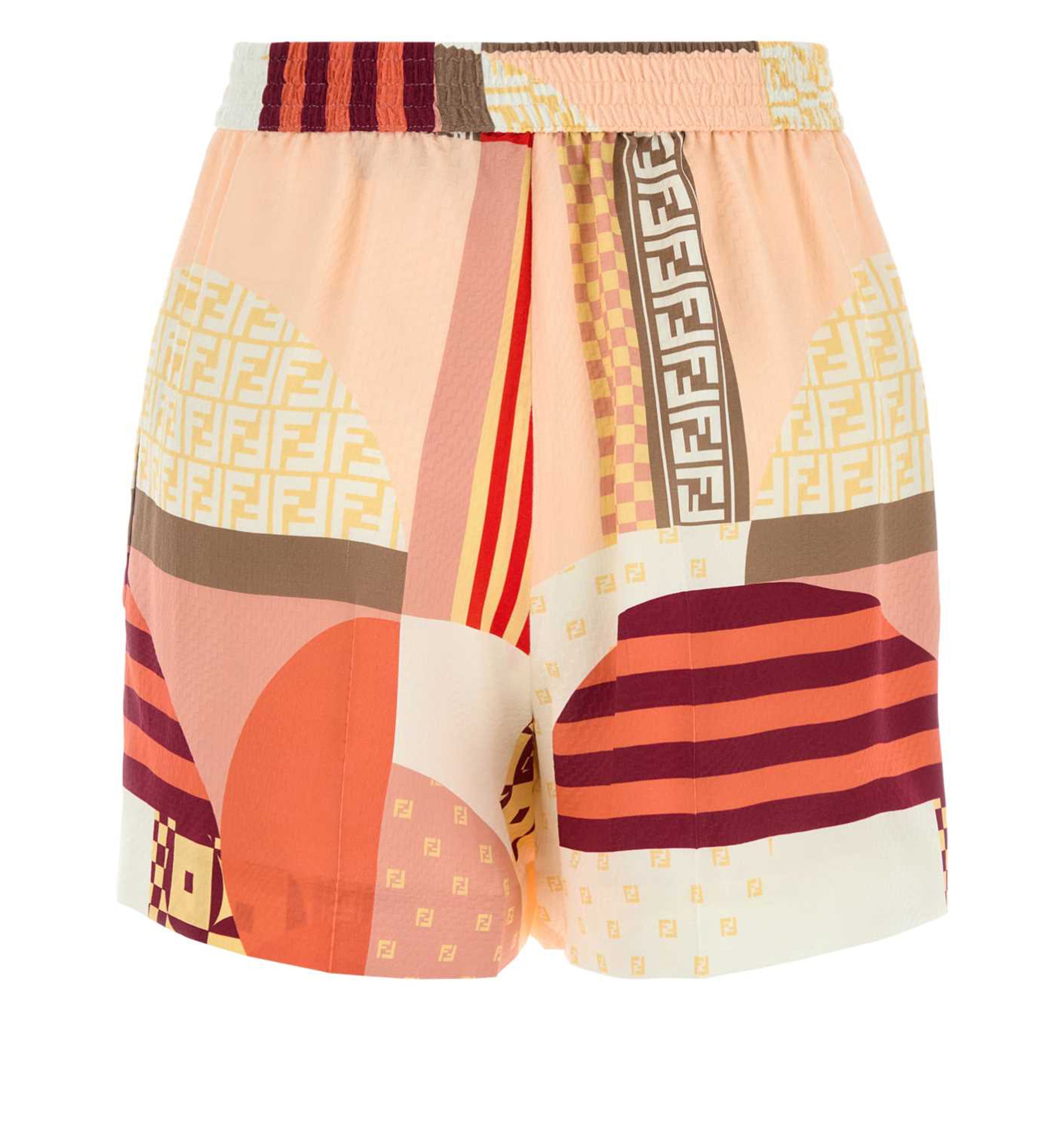 Printed Crepe Shorts