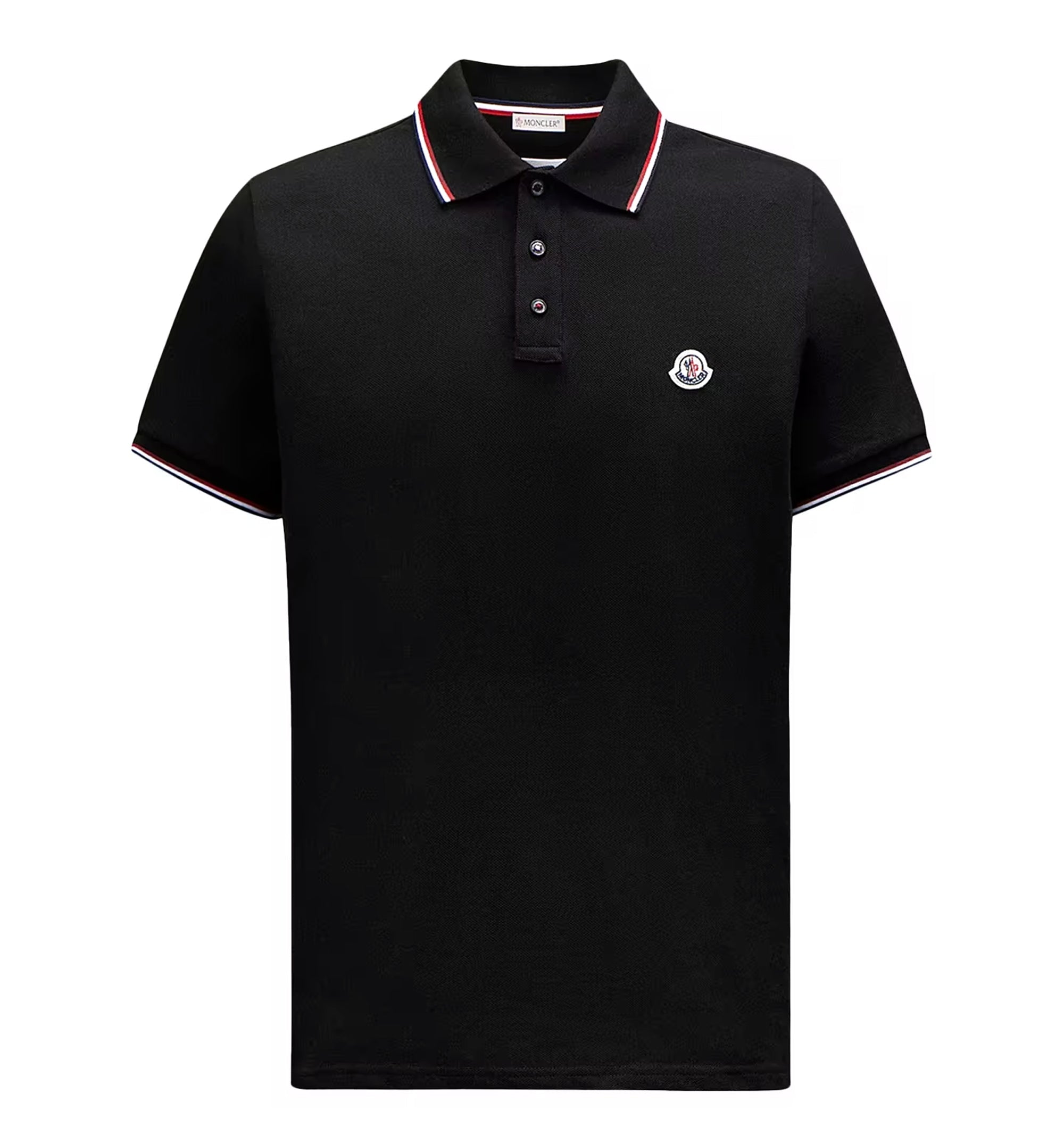 Tricolor-Trimmed Cotton Piquet Polo Shirt