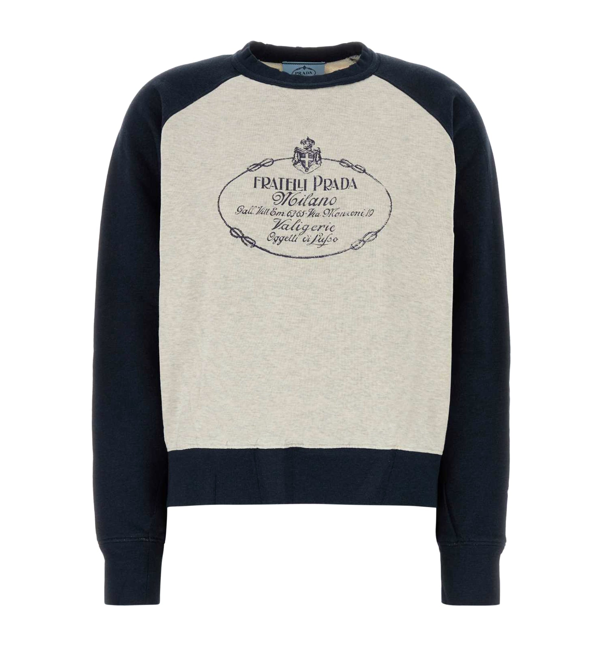 Crew-neck cotton sweatshirt