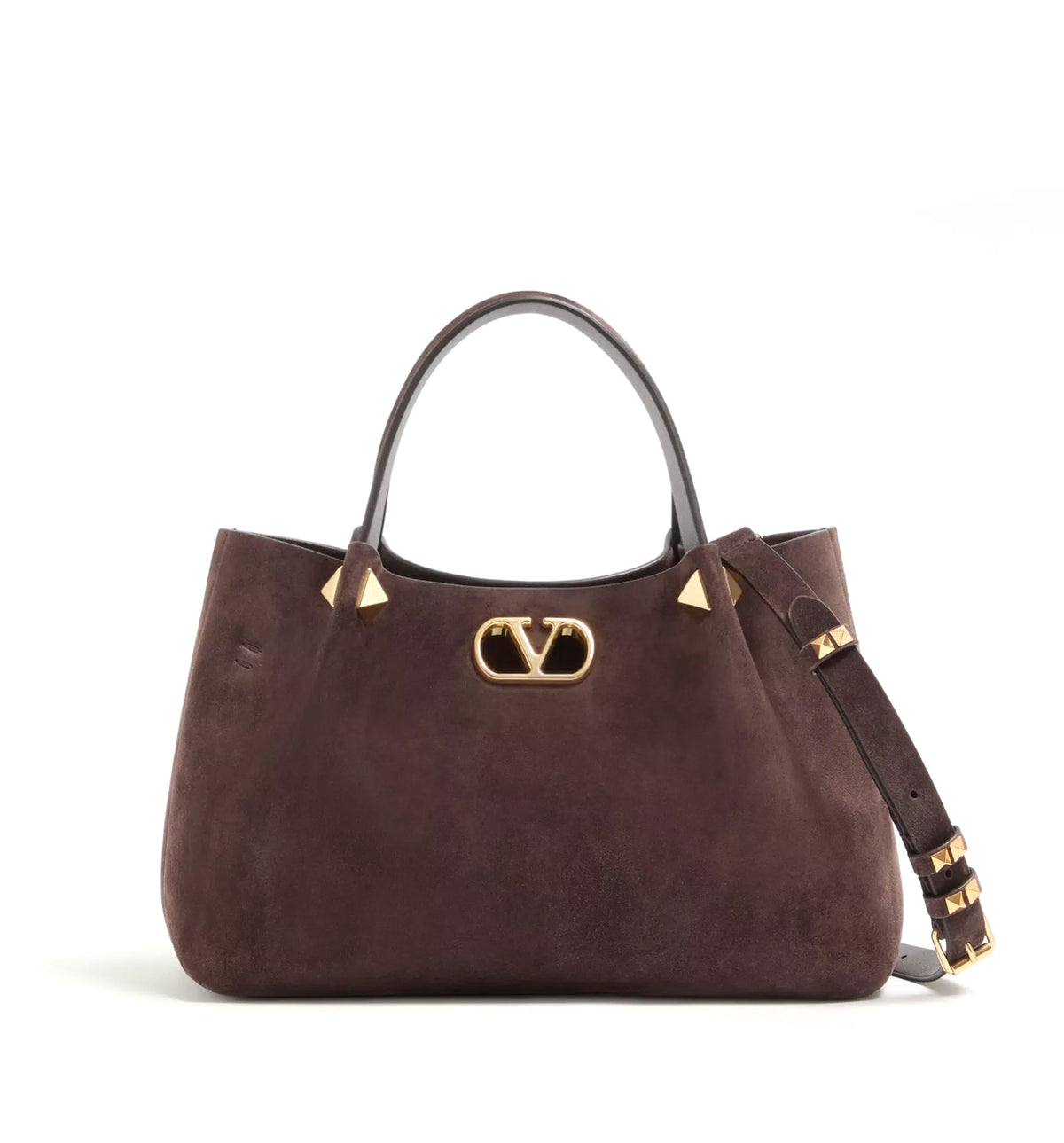 Small Shopping Bag in Soft Suede