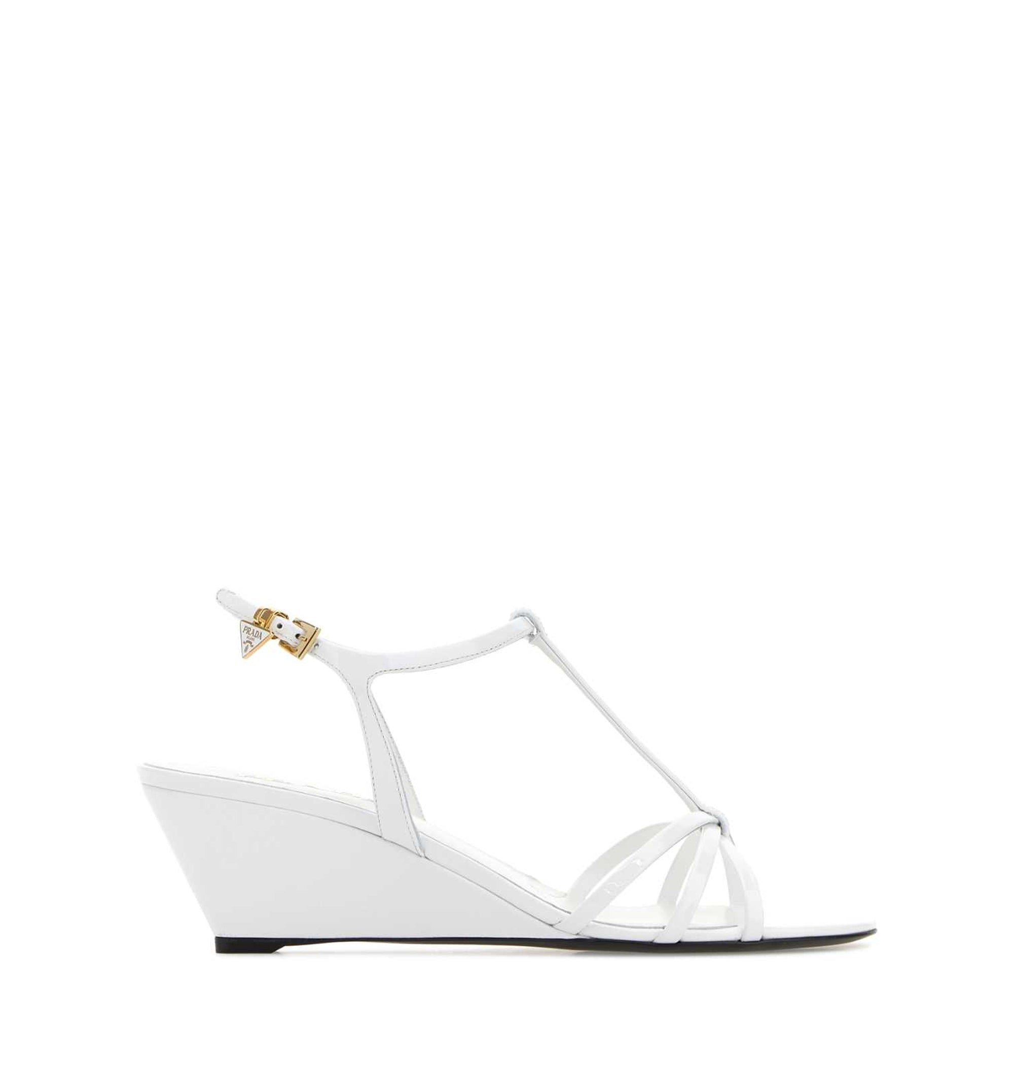 Patent Leather Wedge Sandals