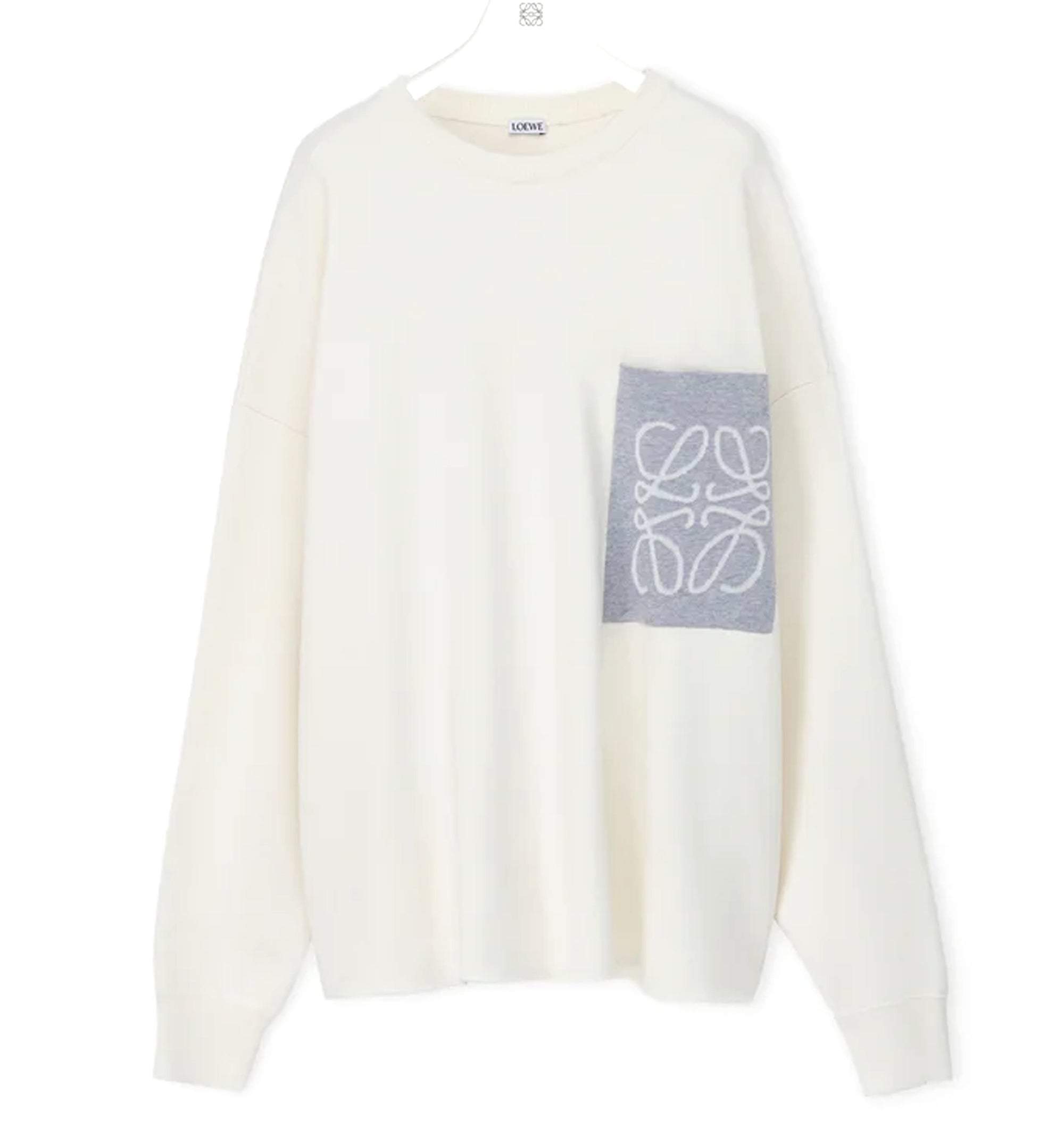 Anagram Pocket Sweater In Cotton Blend