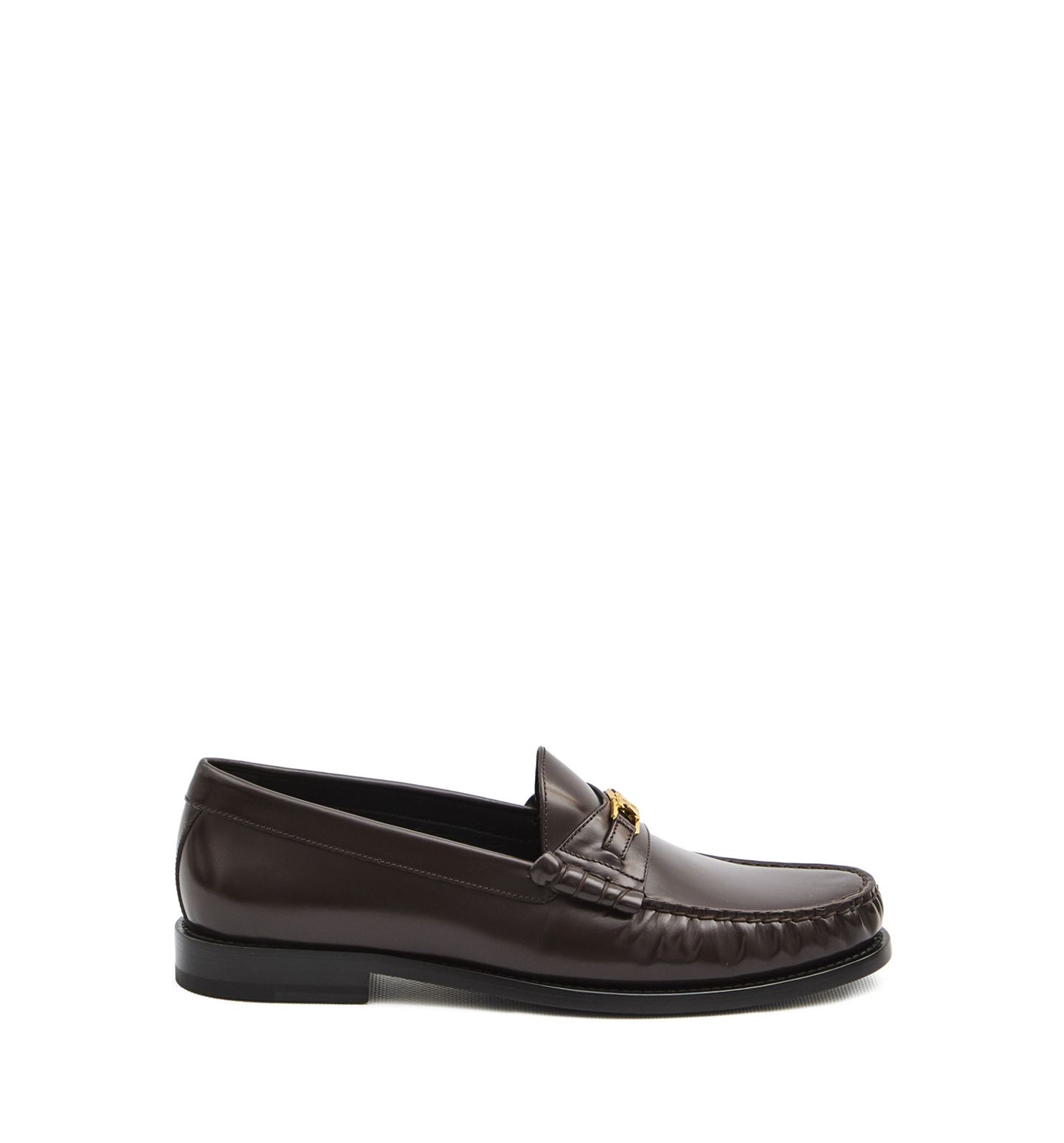 Luco Triomphe Loafer in Polished Bull - Dark Brown