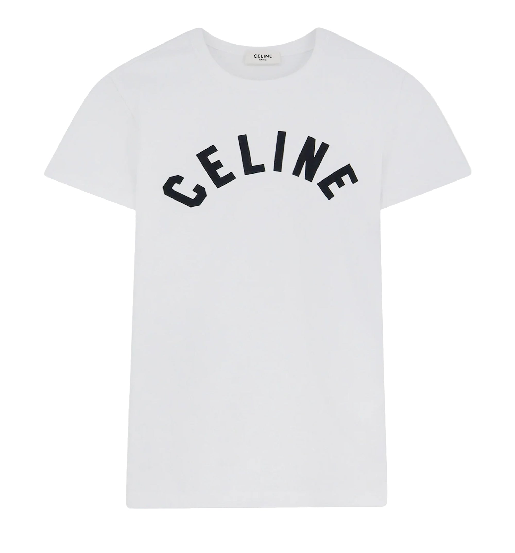 Cotton T-shirt with front lettering logo print
