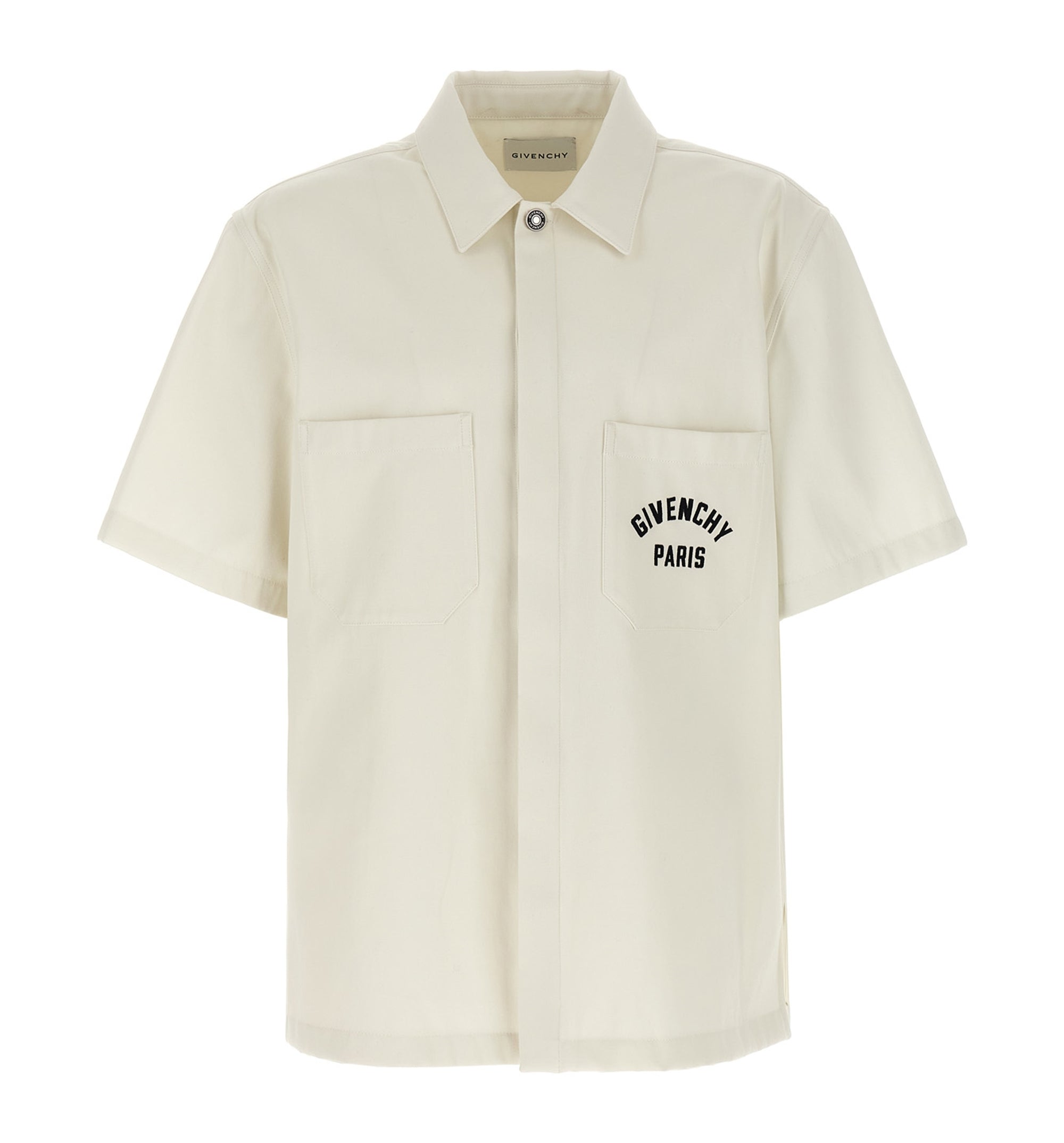 Shirt In Cotton With Givenchy Paris Embroidery