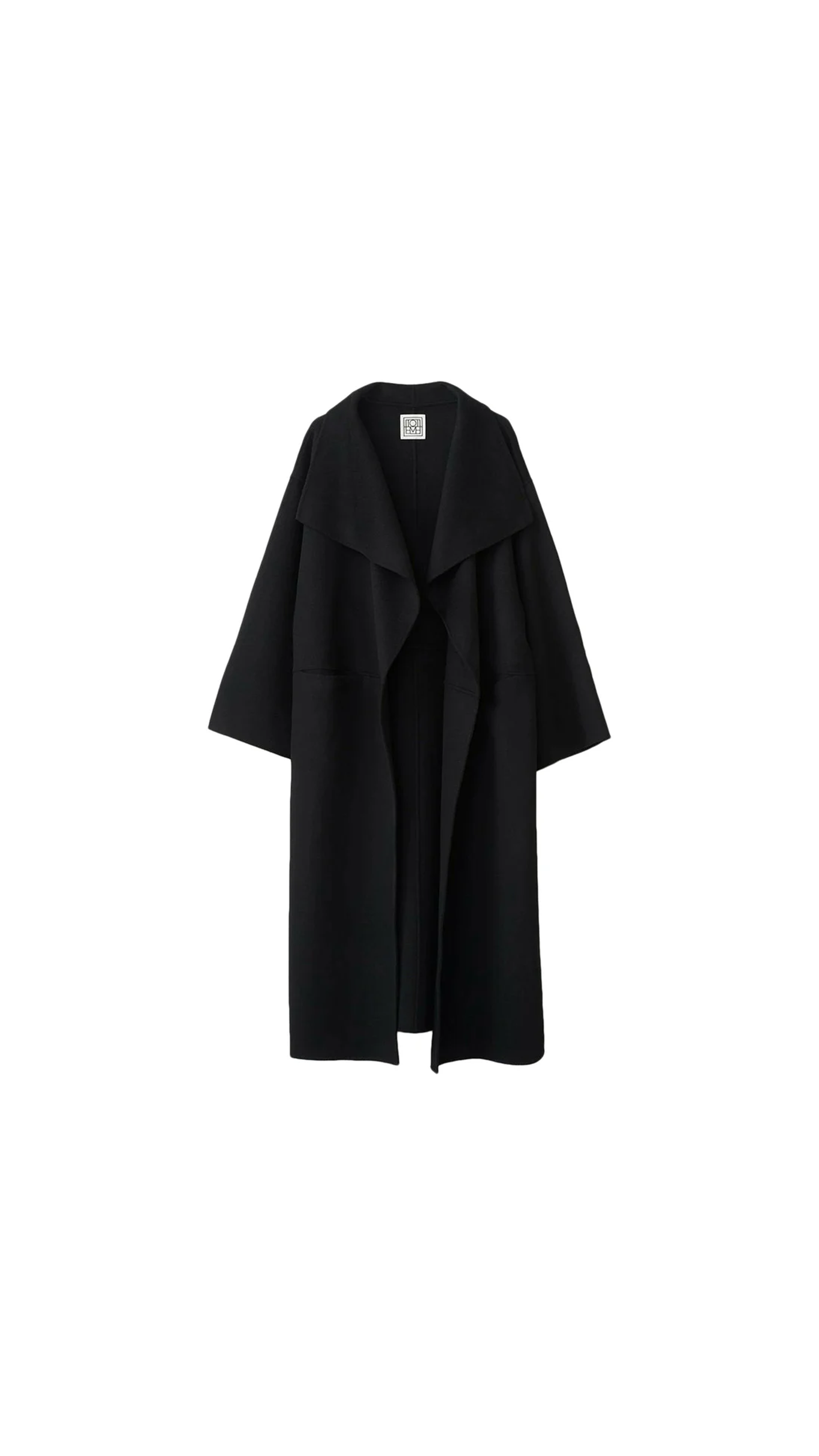 Signature Wool Cashmere Coat - Black