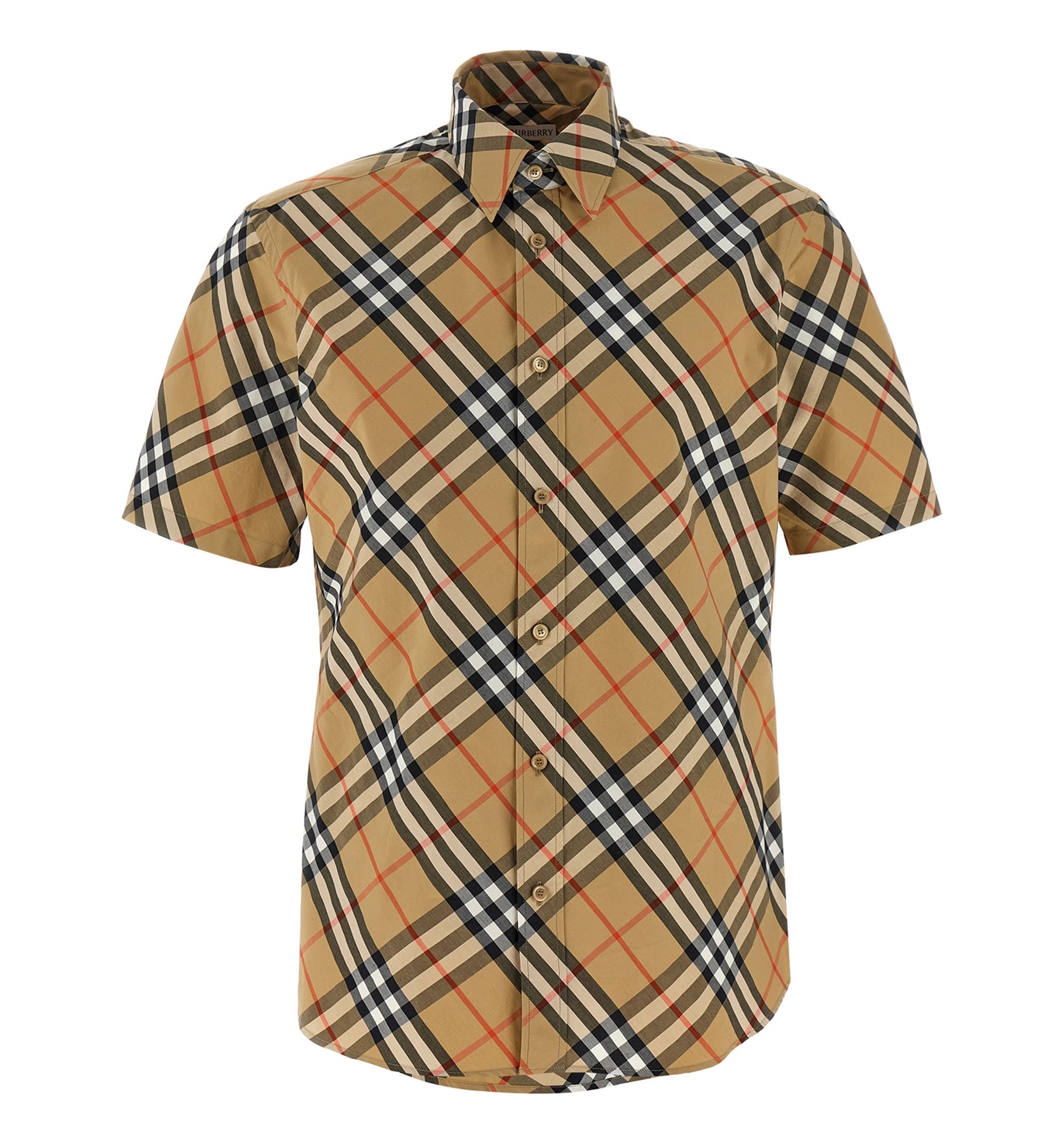 Classic Fit Check Cotton Poplin Shirt