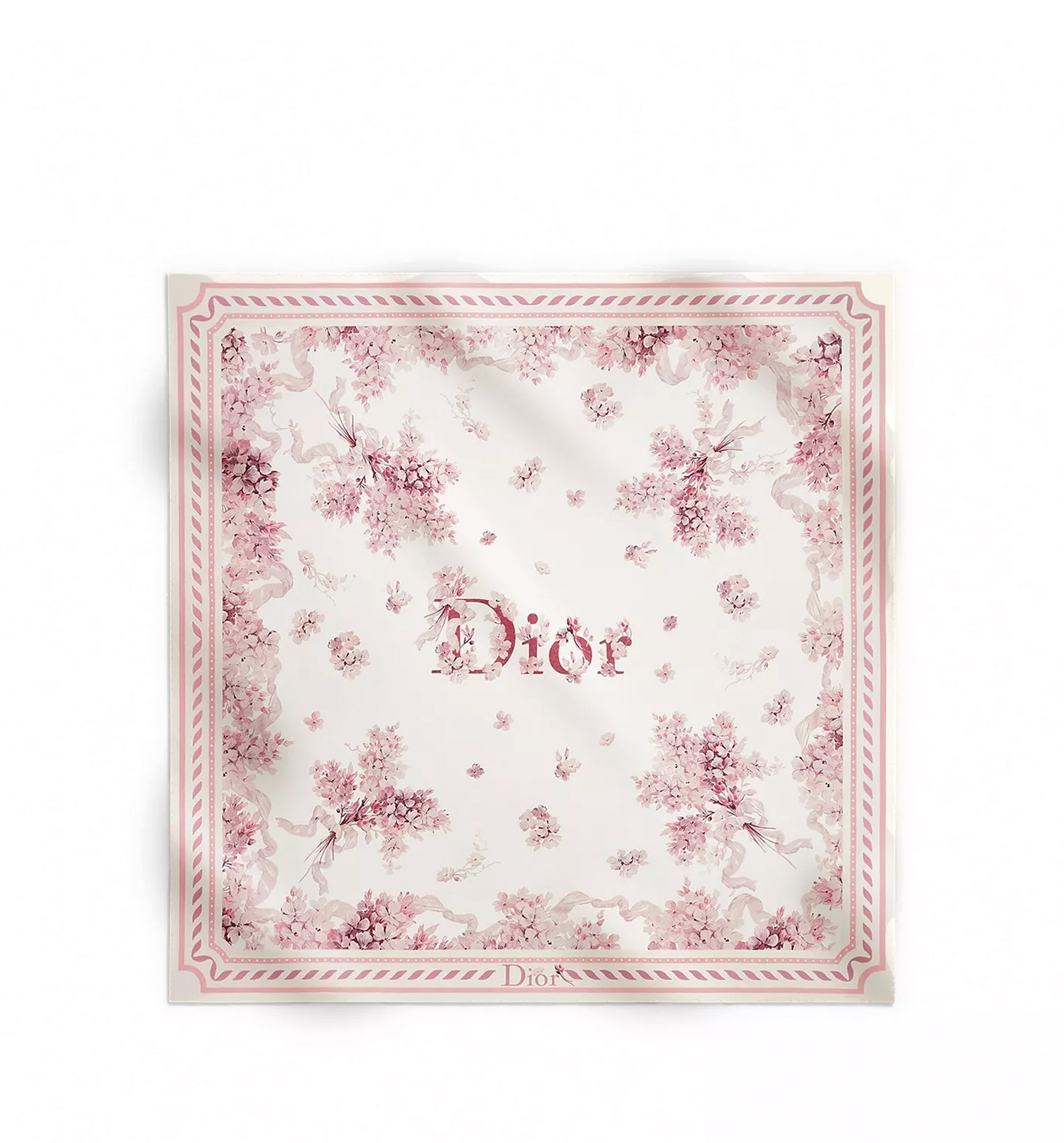 Dior Lilac Bouquet 90 Square Scarf