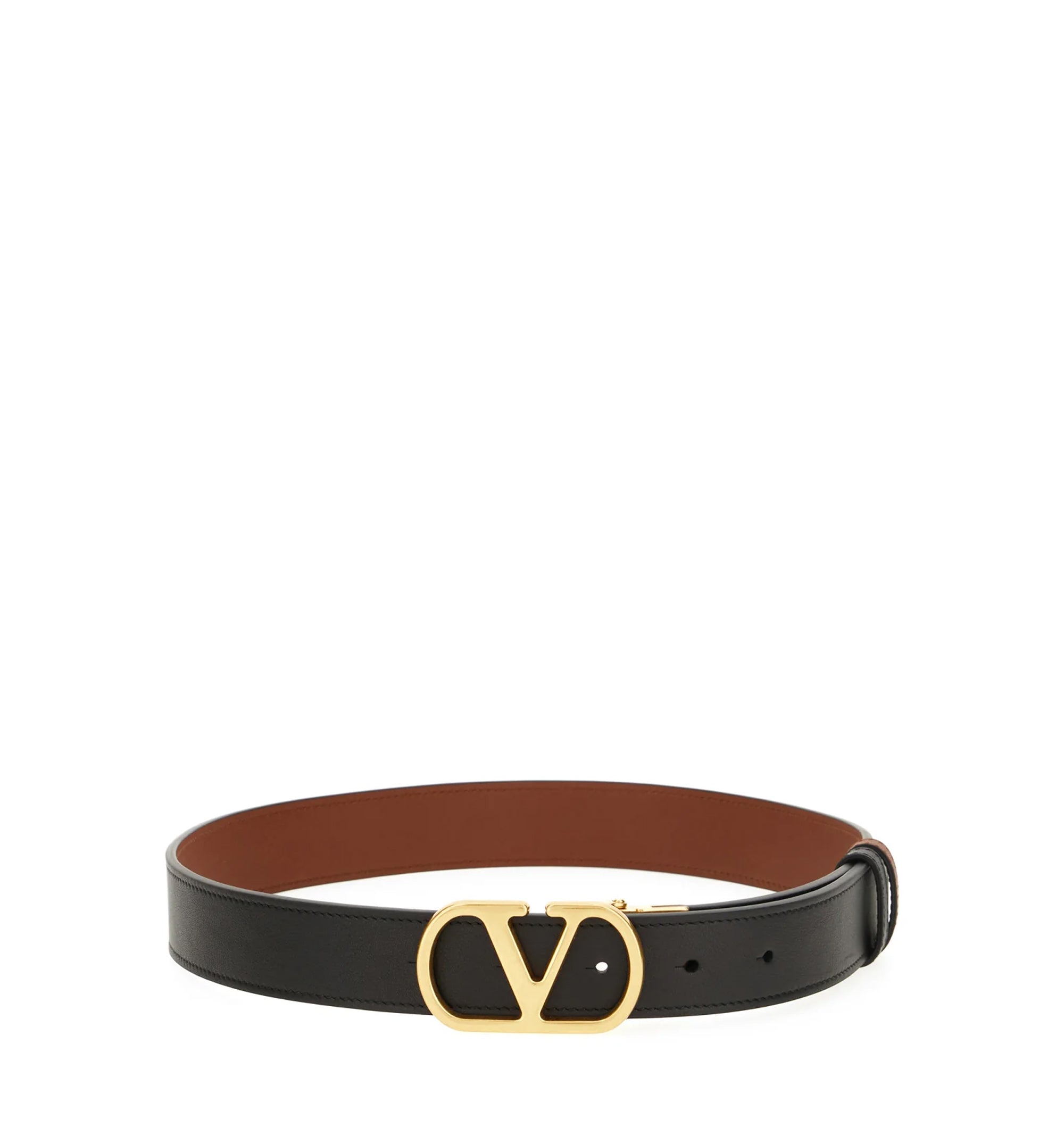 VLogo Signature Reversible Belt In Shiny Calfskin 30 Mm