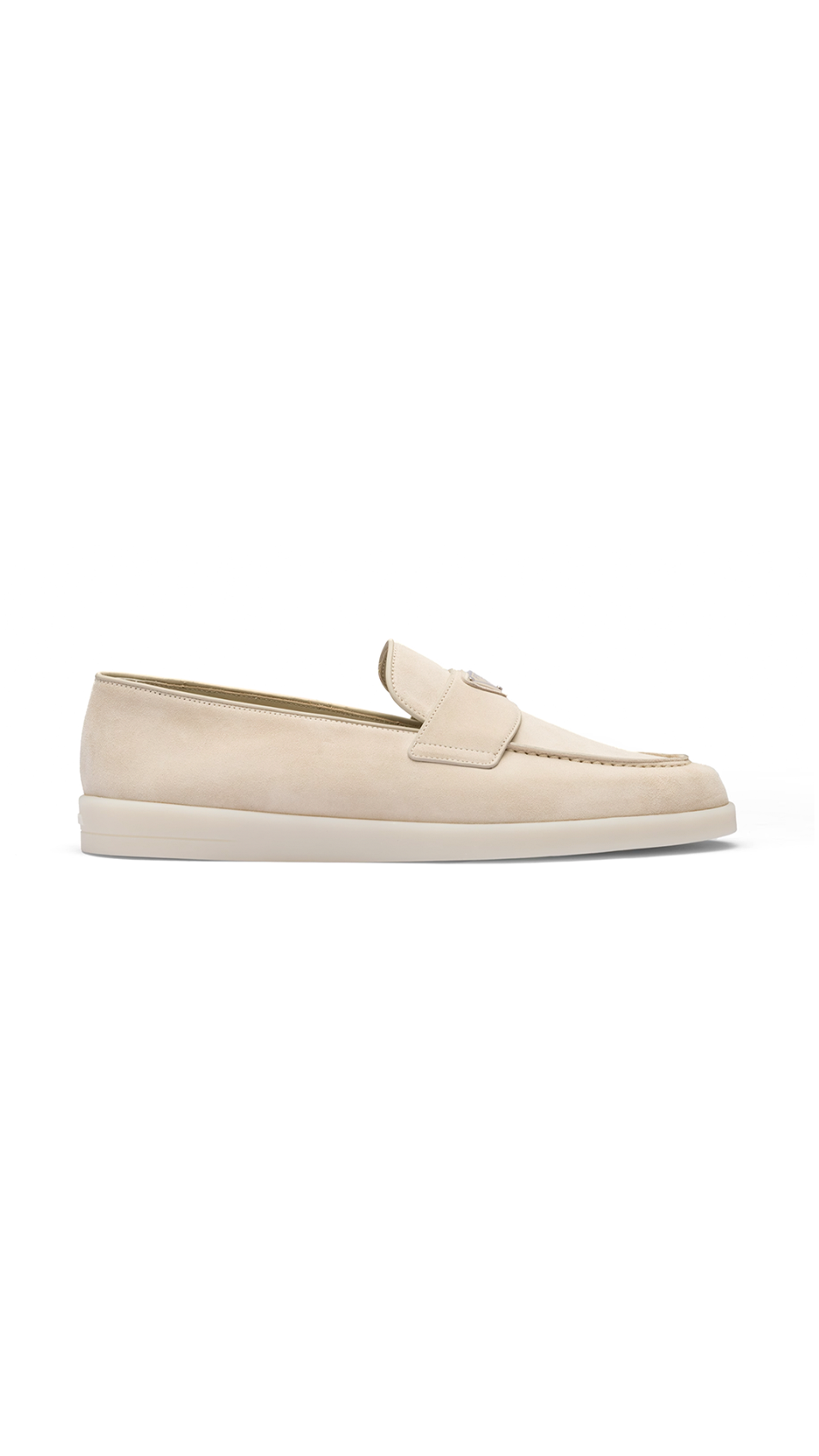 Suede and Leather Loafer - Desert Beige