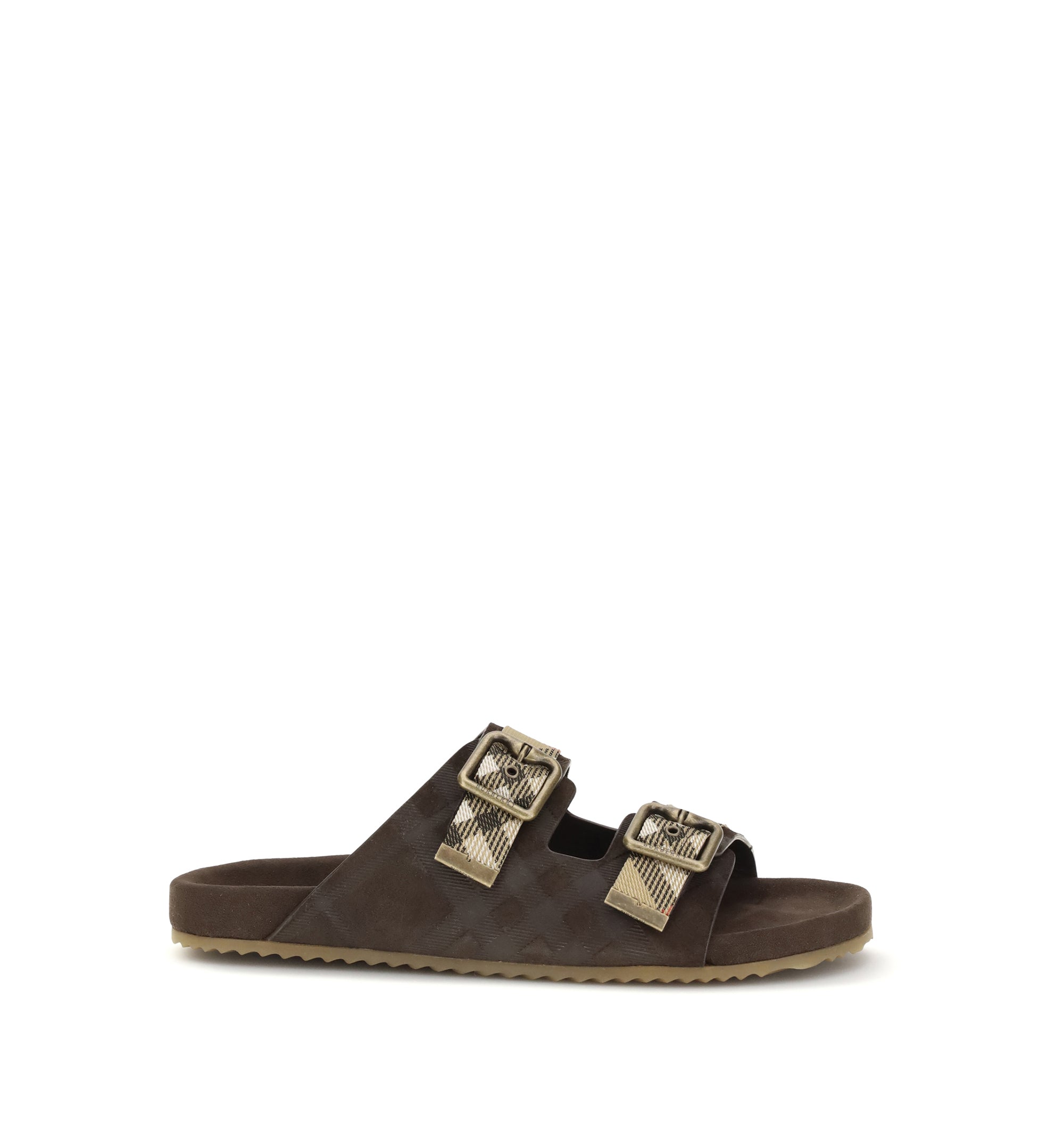 Check suede Urchin Sandals