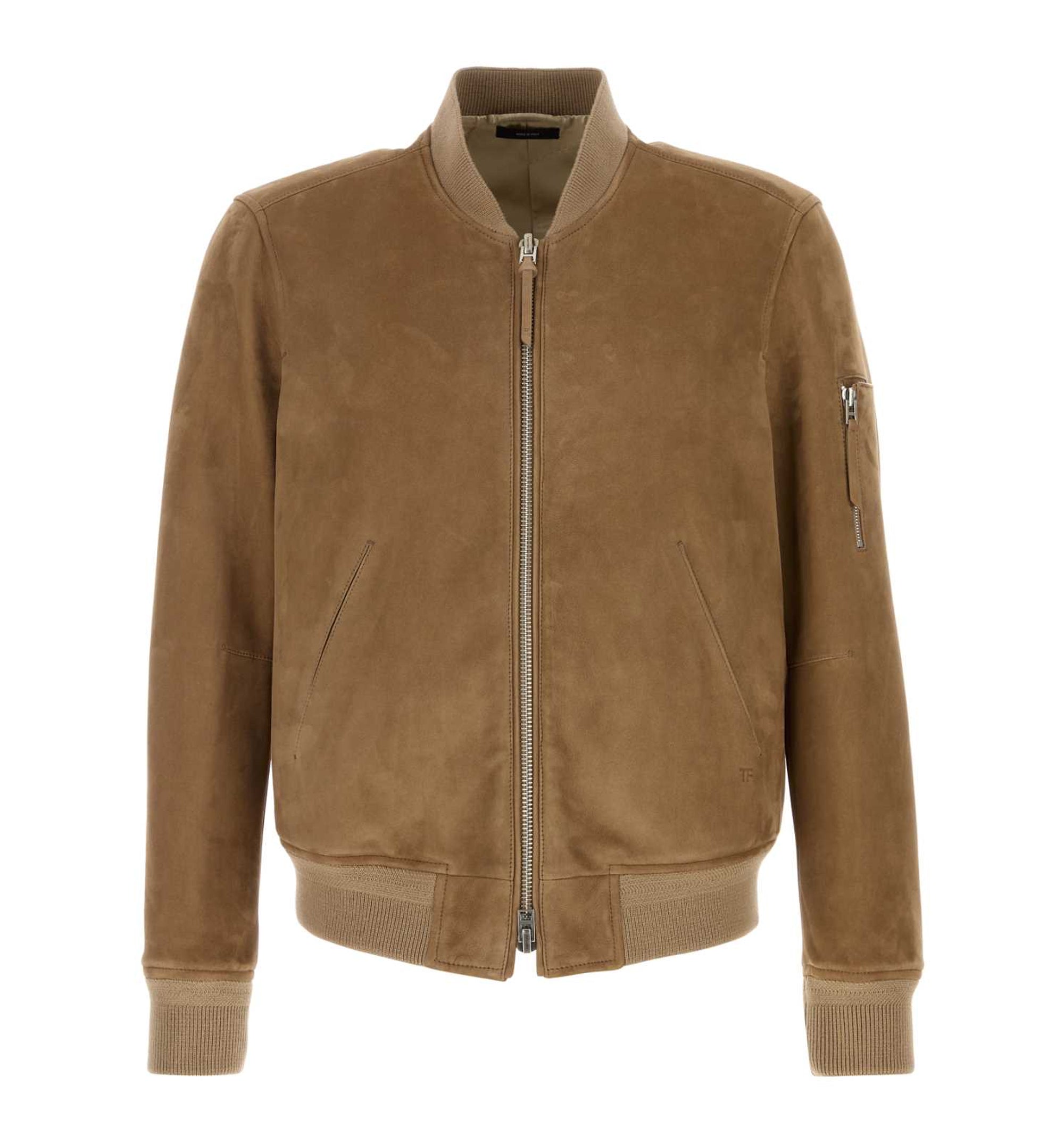 Suede Bomber Jacket