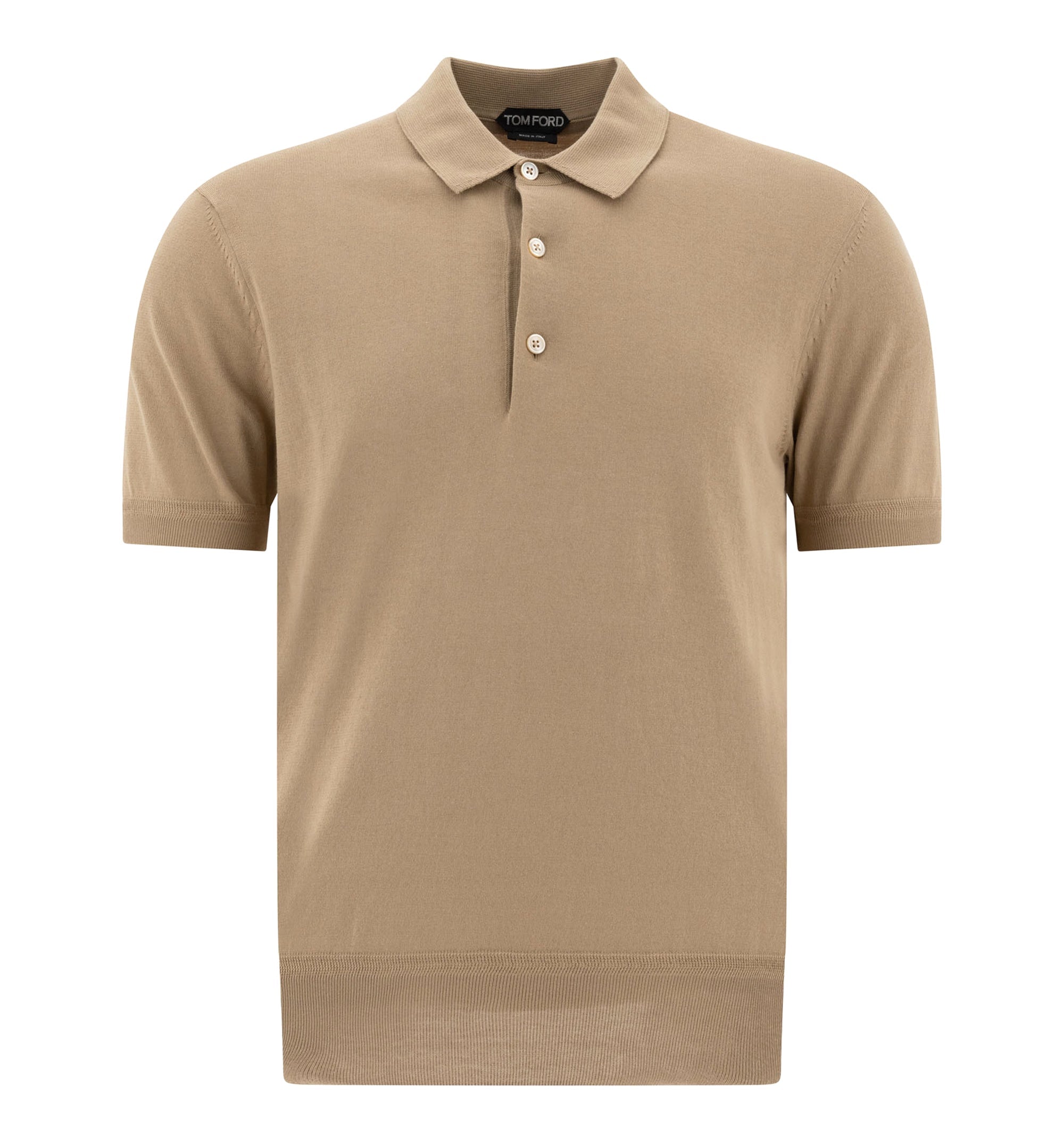 Cashmere and silk polo shirt