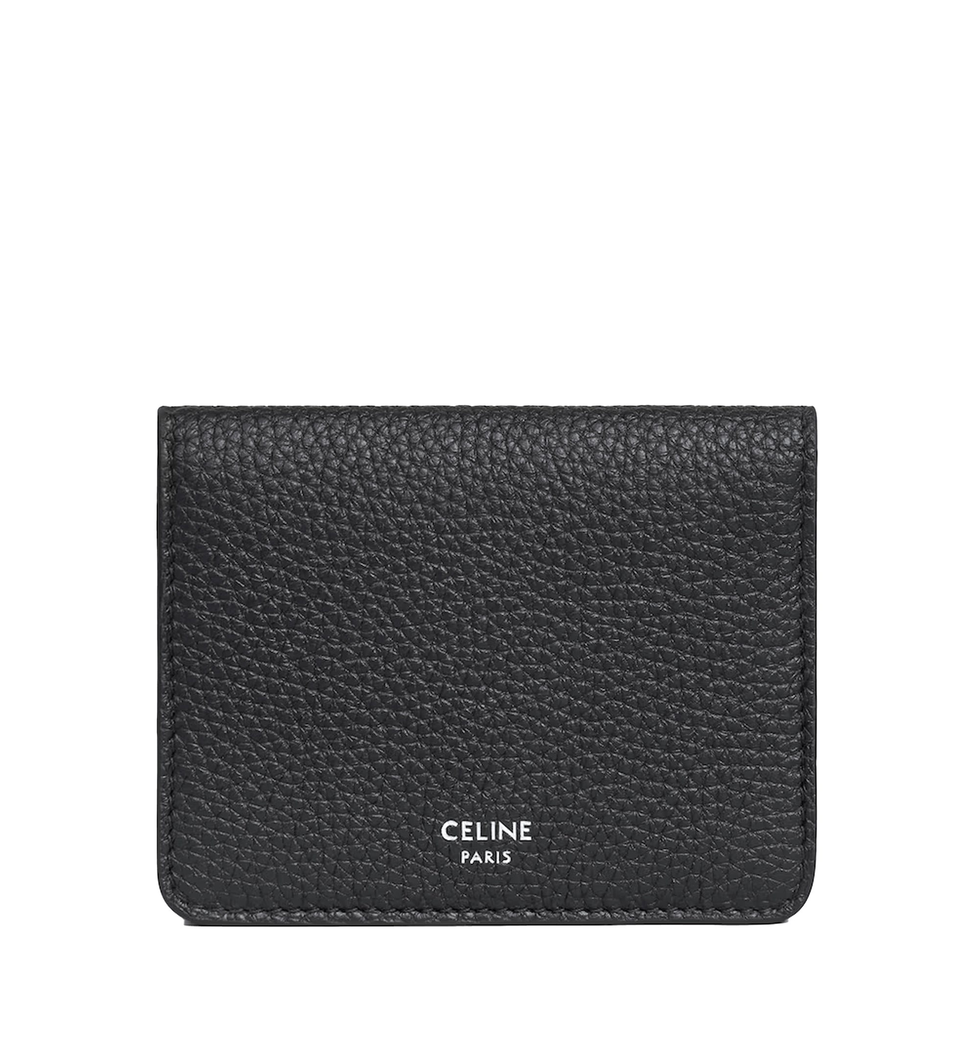 Bi-Fold Card Holder In Grained Calfskin