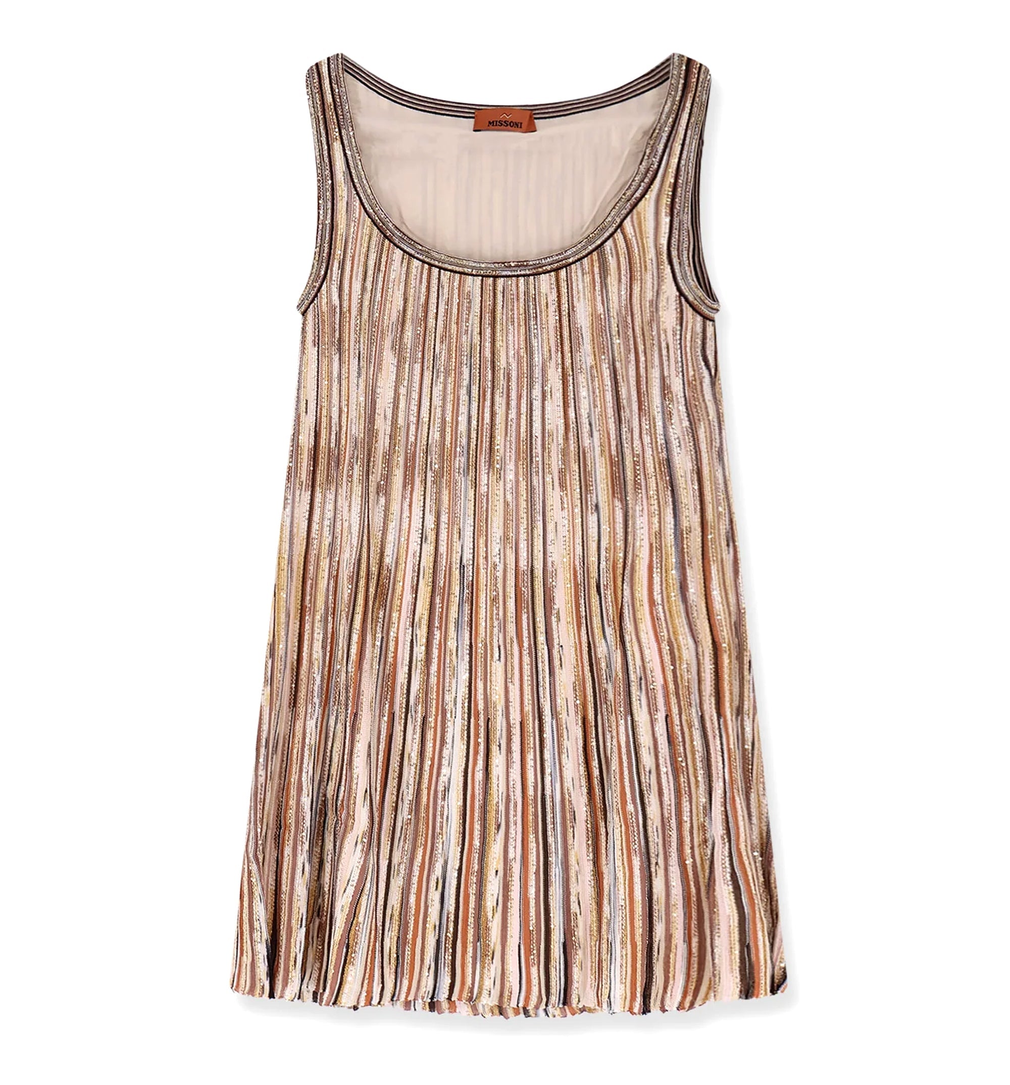 Short Viscose-Blend Dress With All-Over Sequins