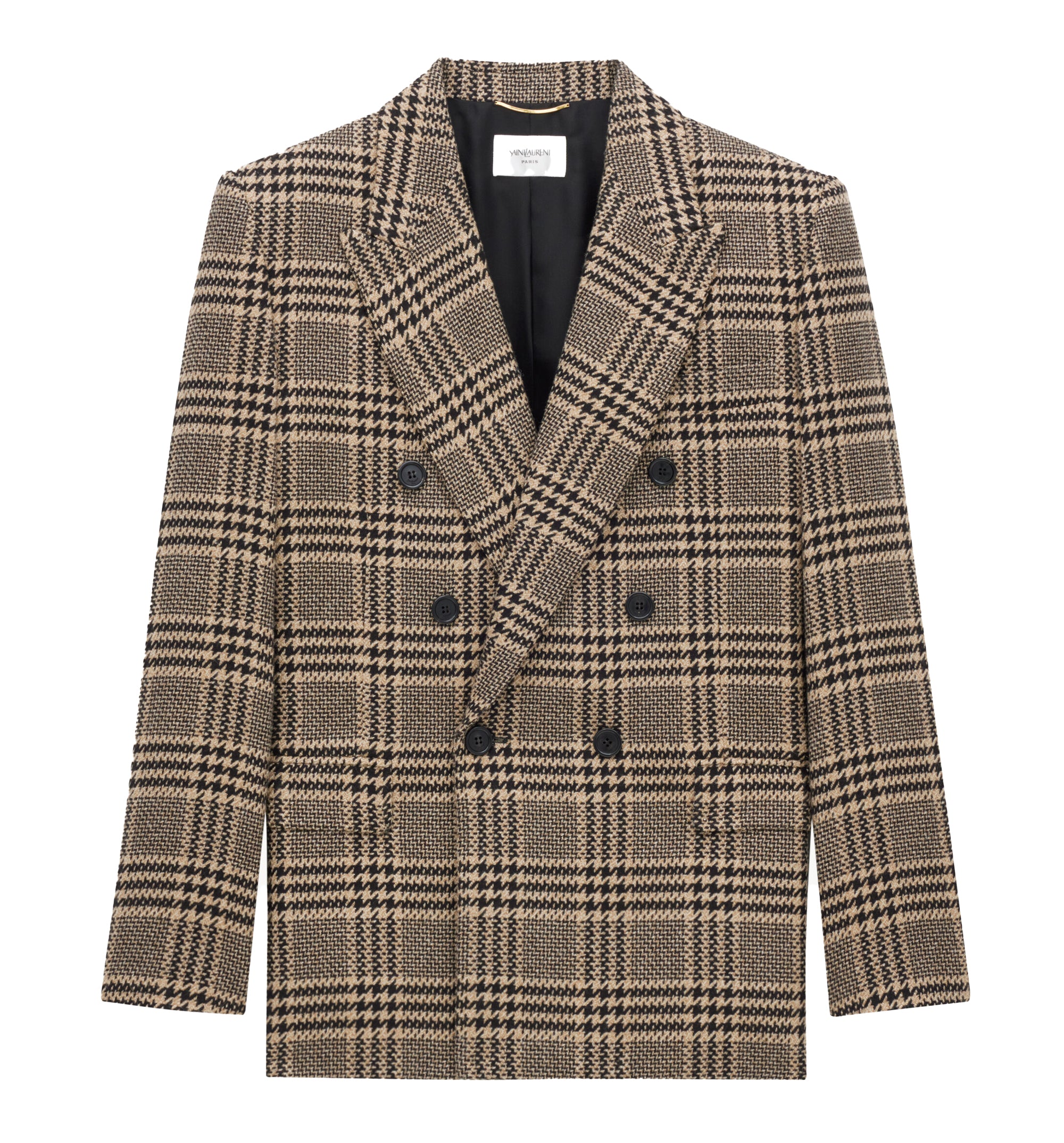 Jacket In Prince Of Wales Silk And Cashmere