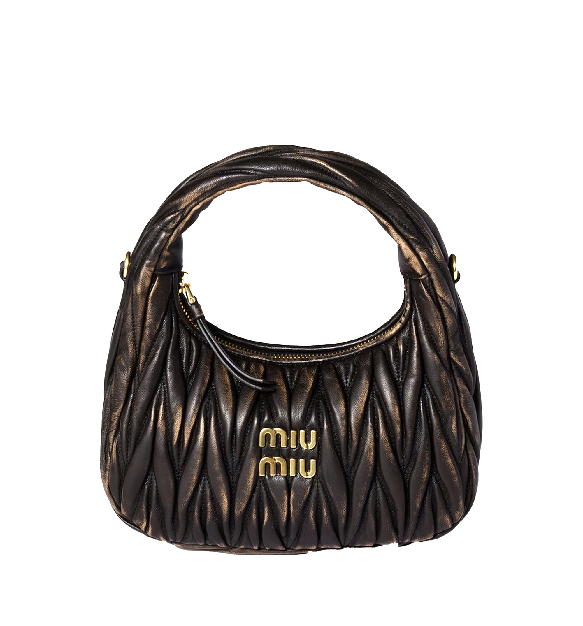 Wander matelassé nappa leather bag