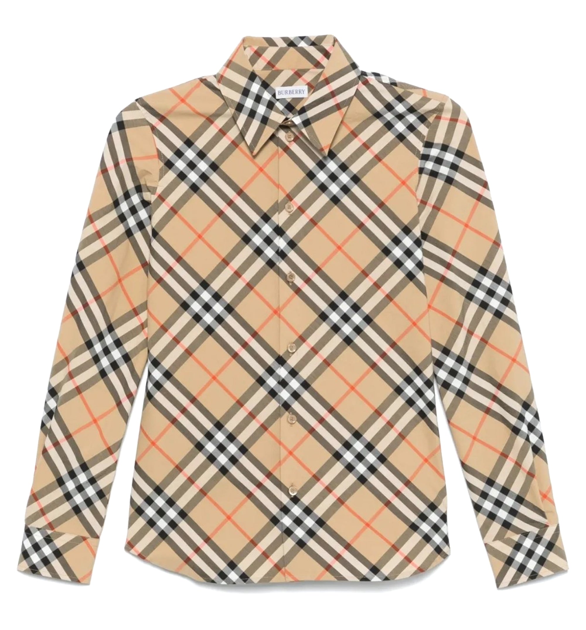 Slim Fit Cotton Check Shirt