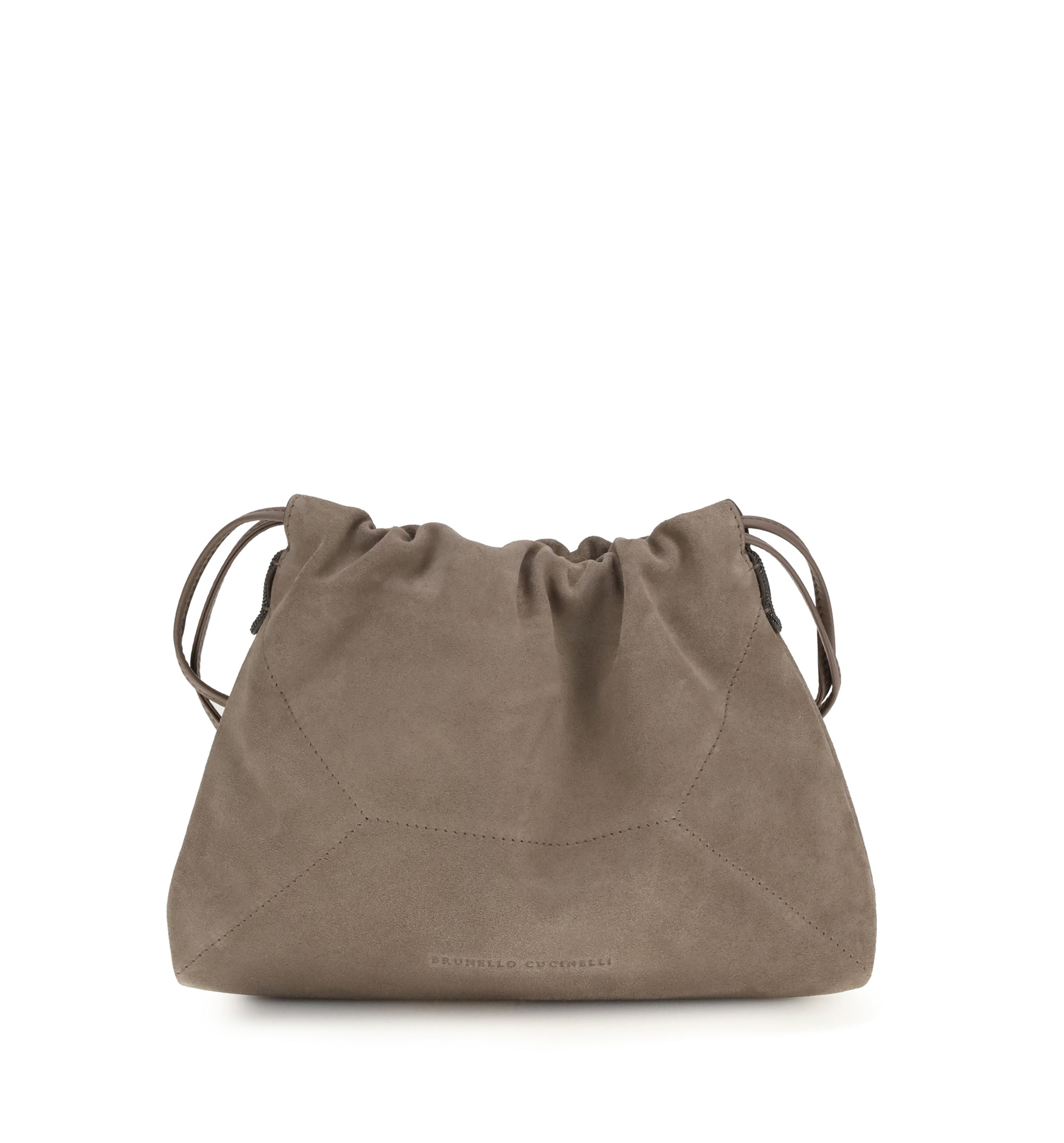 BC Duo Pouch Suede Shoulder Bag