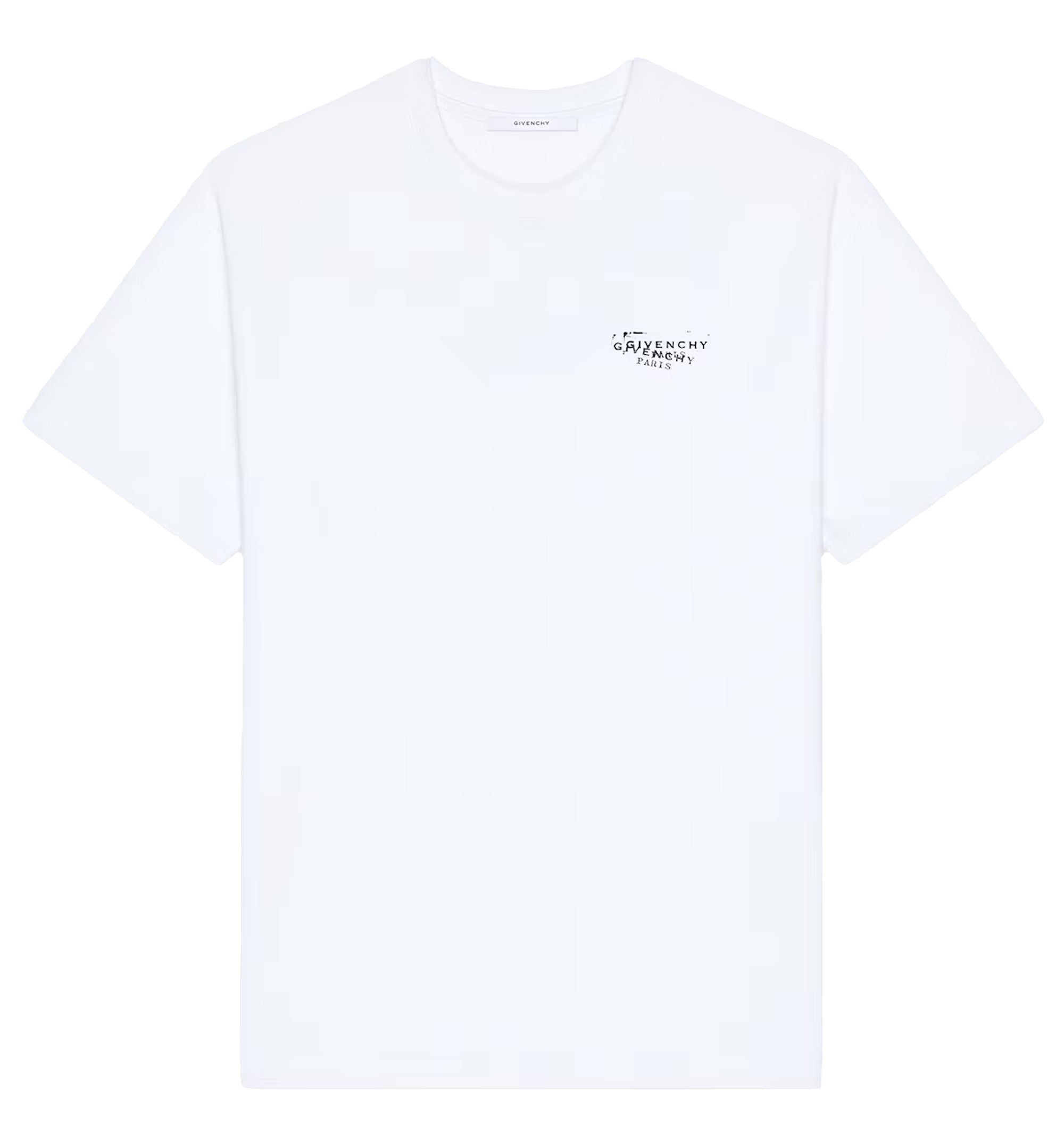 T-Shirt In Cotton With GIVENCHY Stamp Print