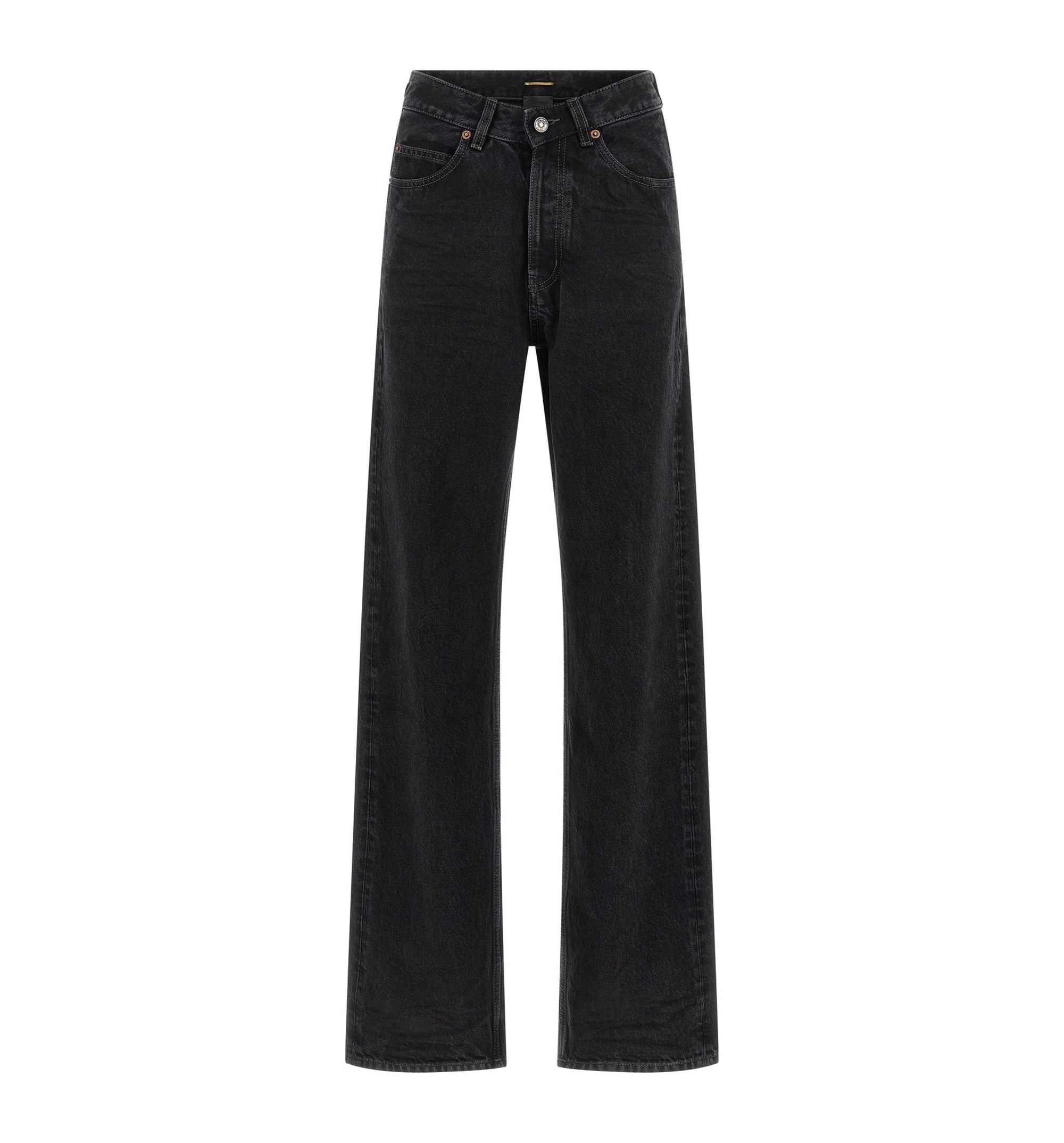 V-Waist Long Baggy Jeans In 90’s Denim