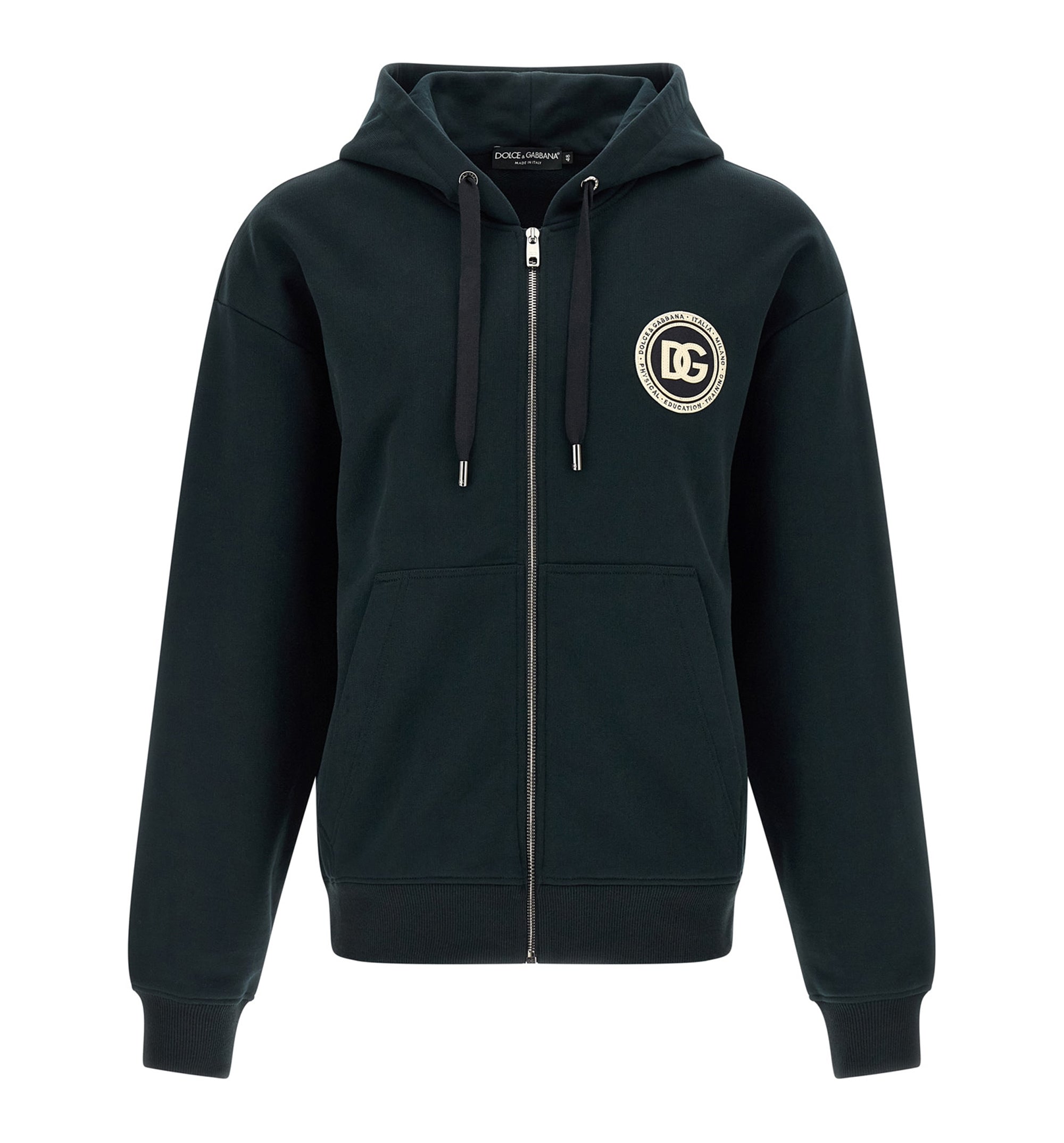 Cotton Hoodie With Logo Patch