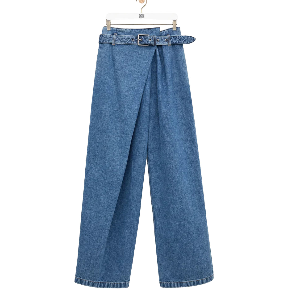 Draped Jeans in Denim