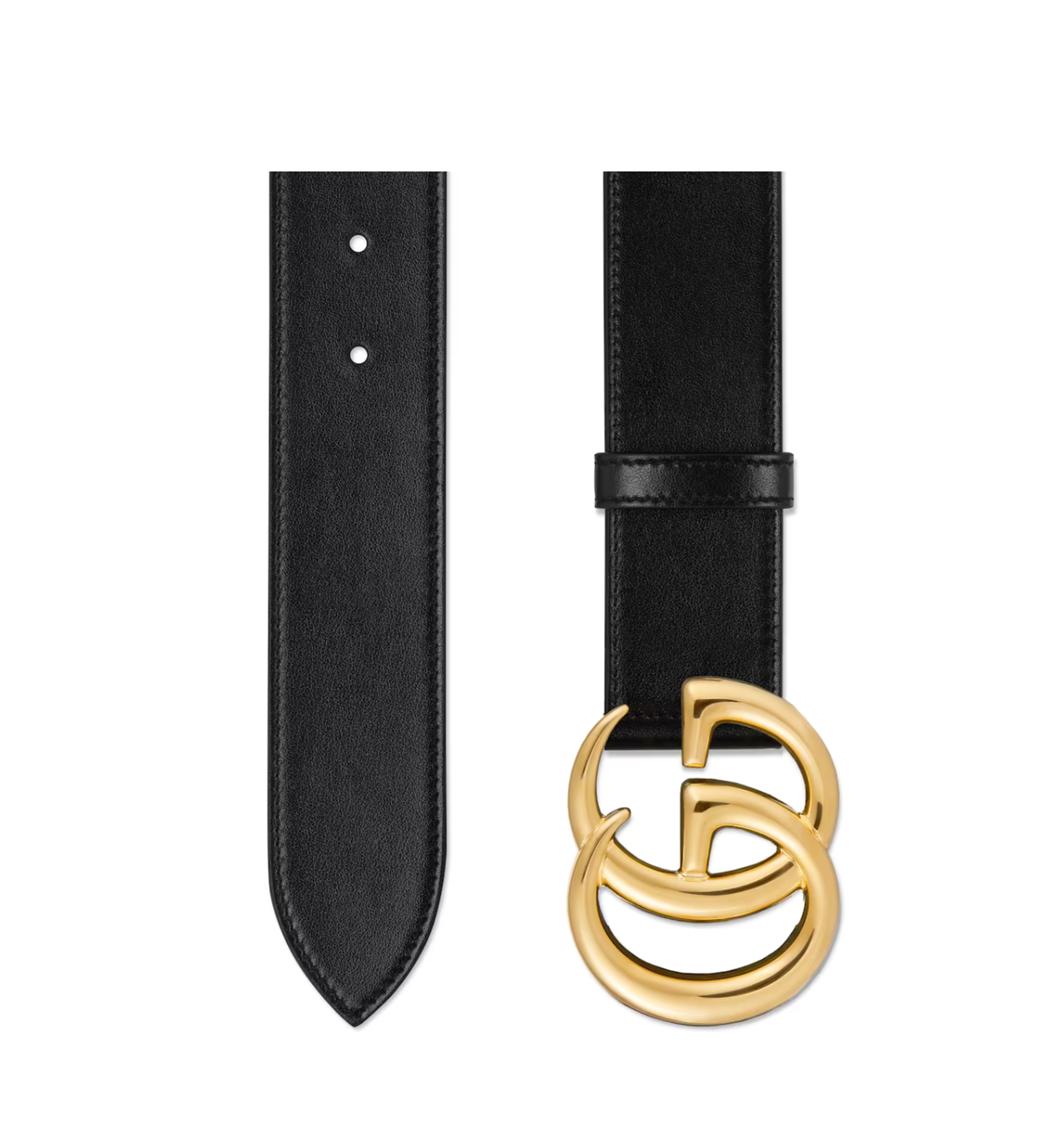 GG Marmont wide Belt with Shiny Buckle
