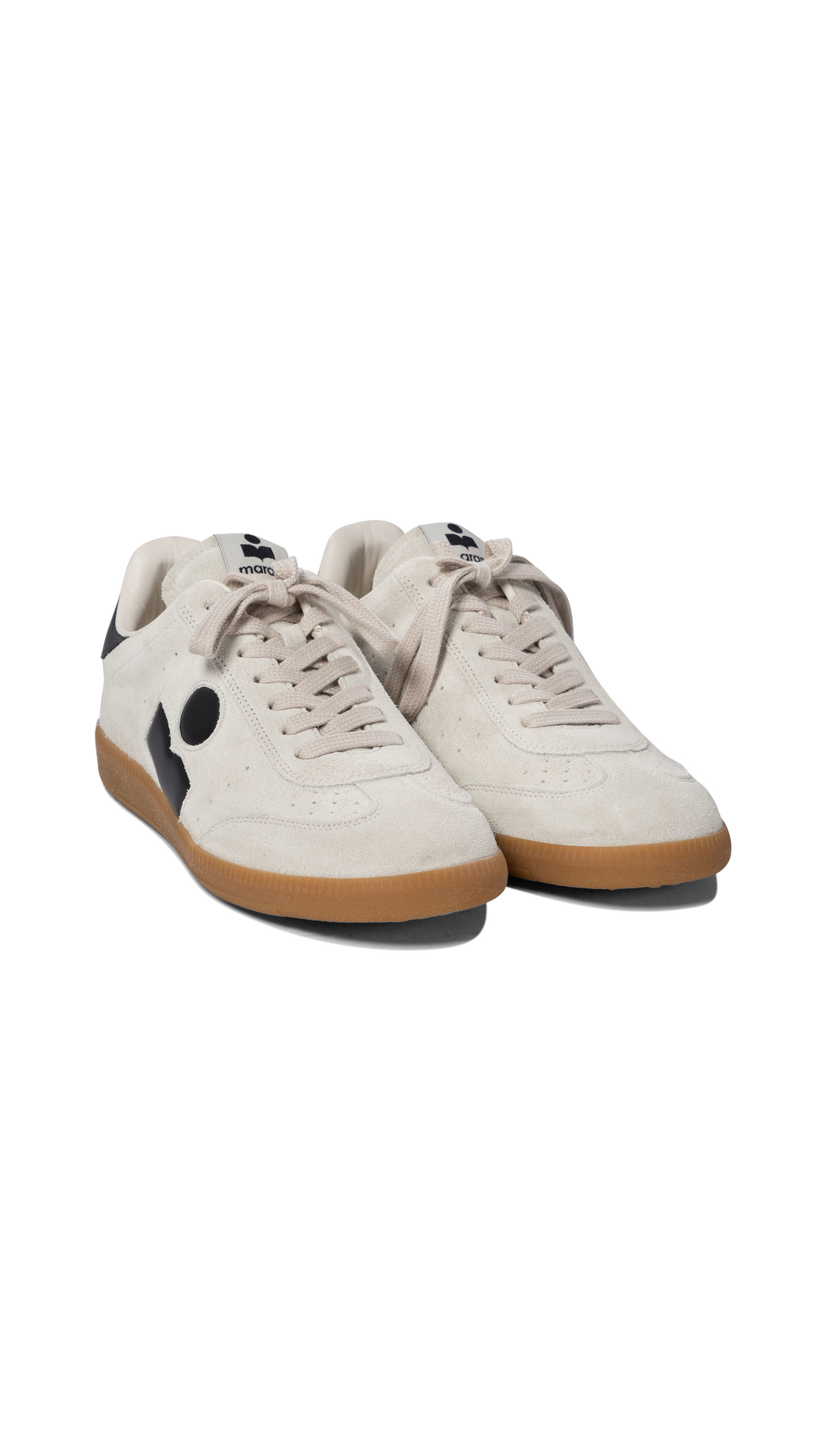 Bryce Suede Sneakers - Ecru/Black