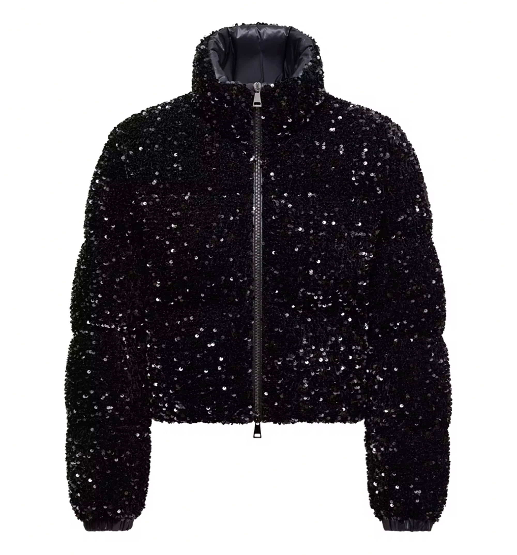 Louvi Sequin-Embroidered Short Down Jacket